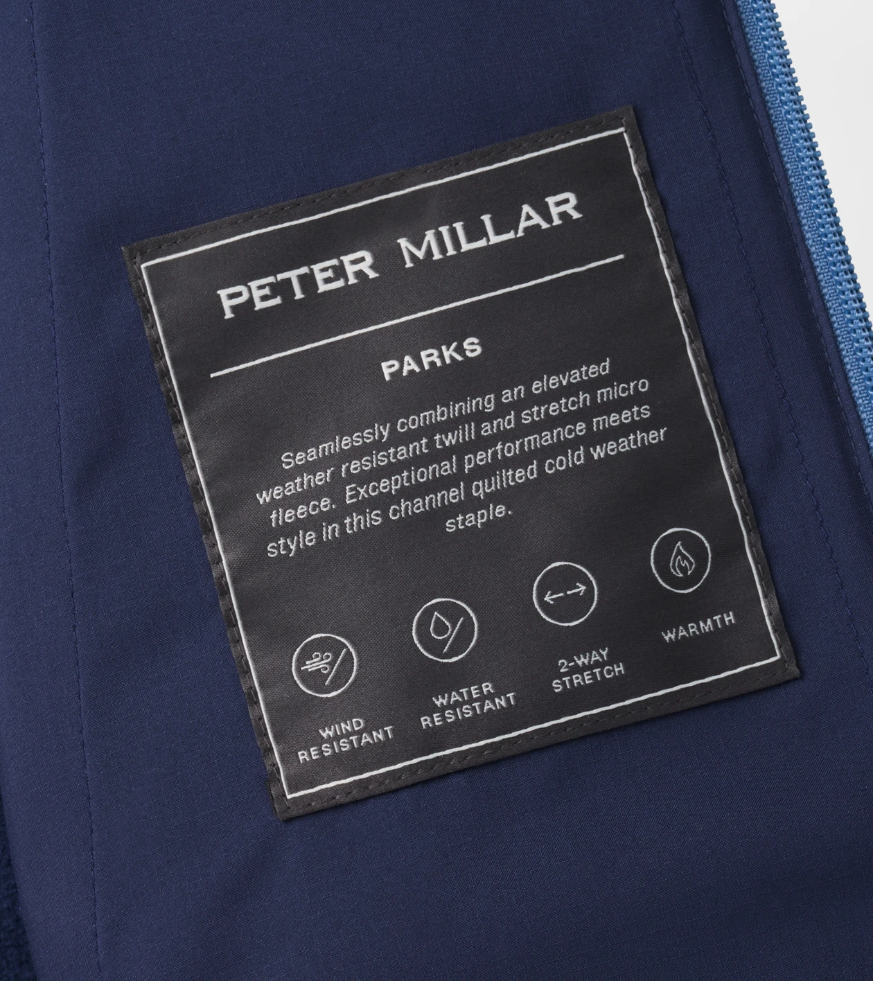 Parks Hybrid Hoodie Jacket in Navy - Alternate Image 6