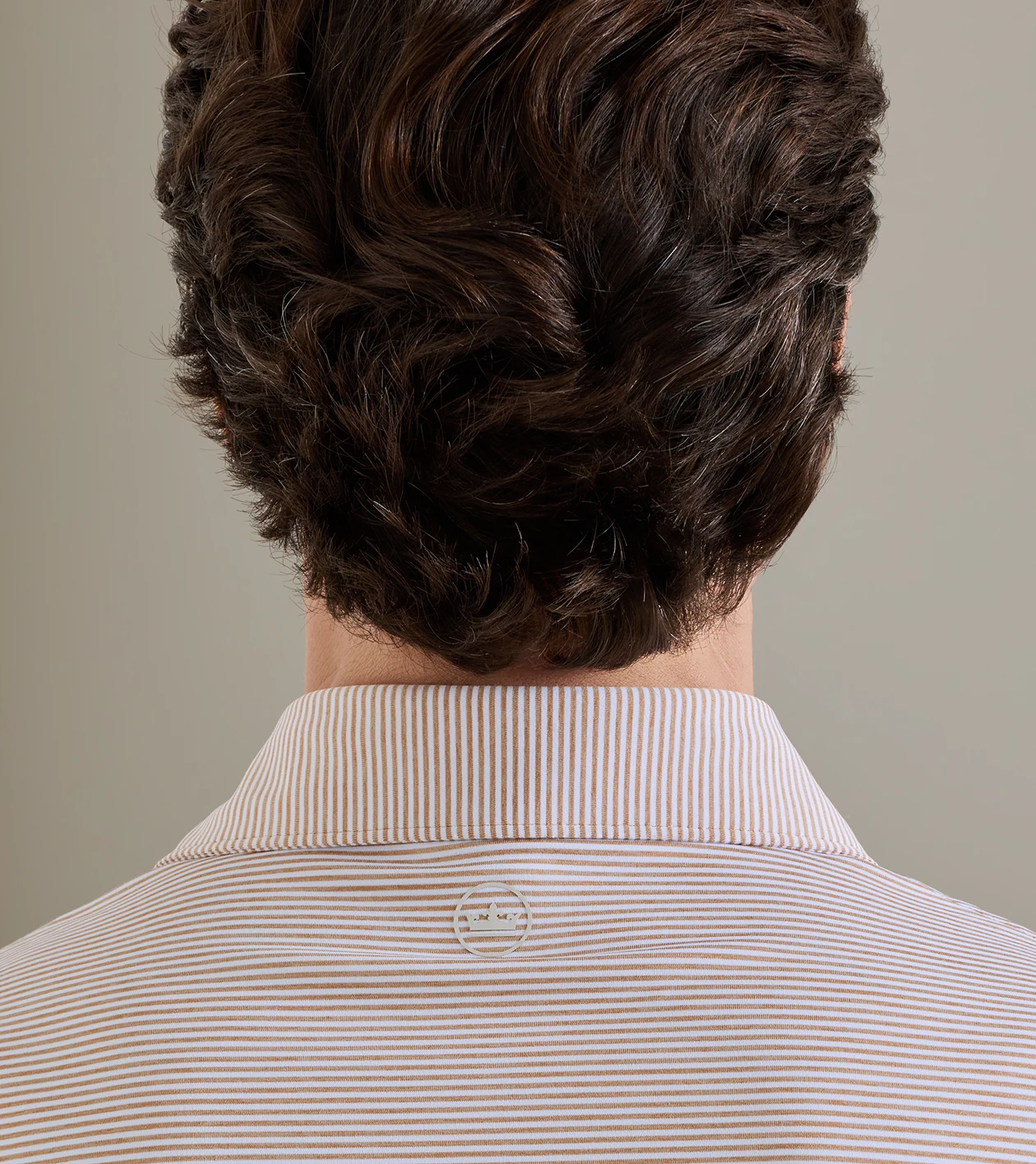 Cadenza Performance Jersey Polo in LIGHT NUTMEG - Alternate Image 3