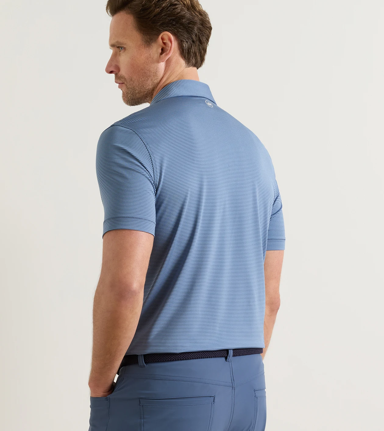 Cadenza Performance Jersey Polo in CADET - Alternate Image 2