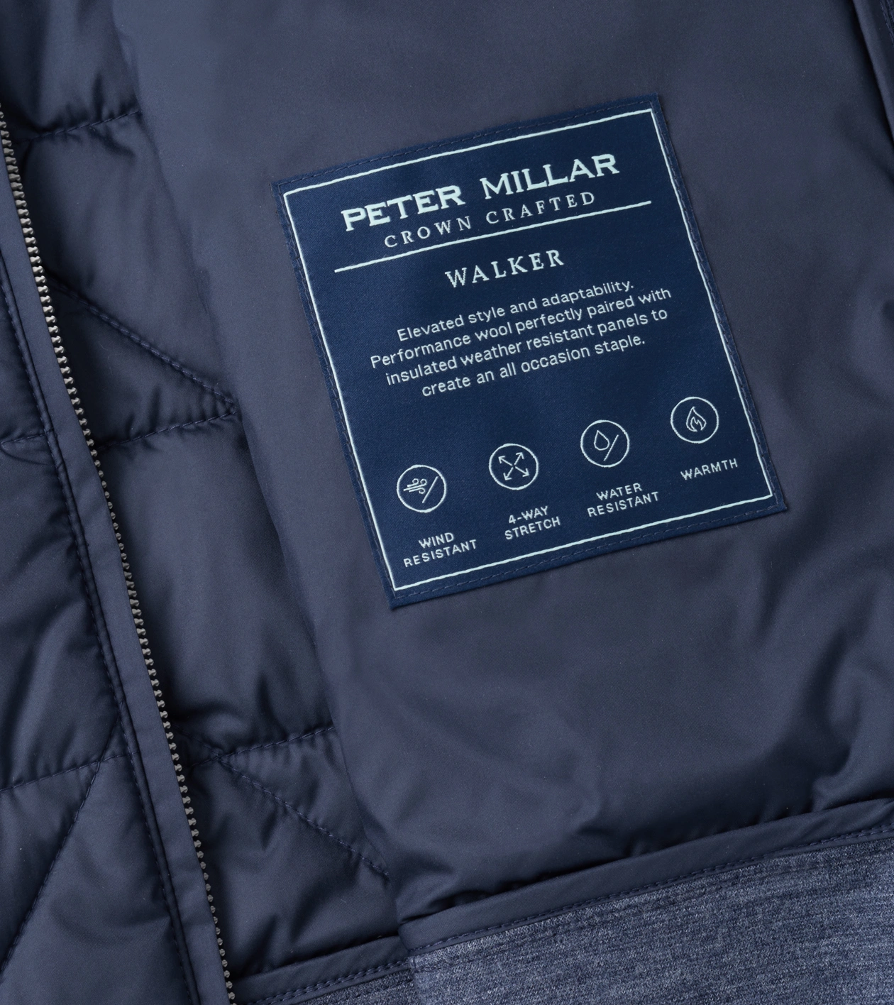 Walker Hybrid Vest in Navy - Alternate Image 5