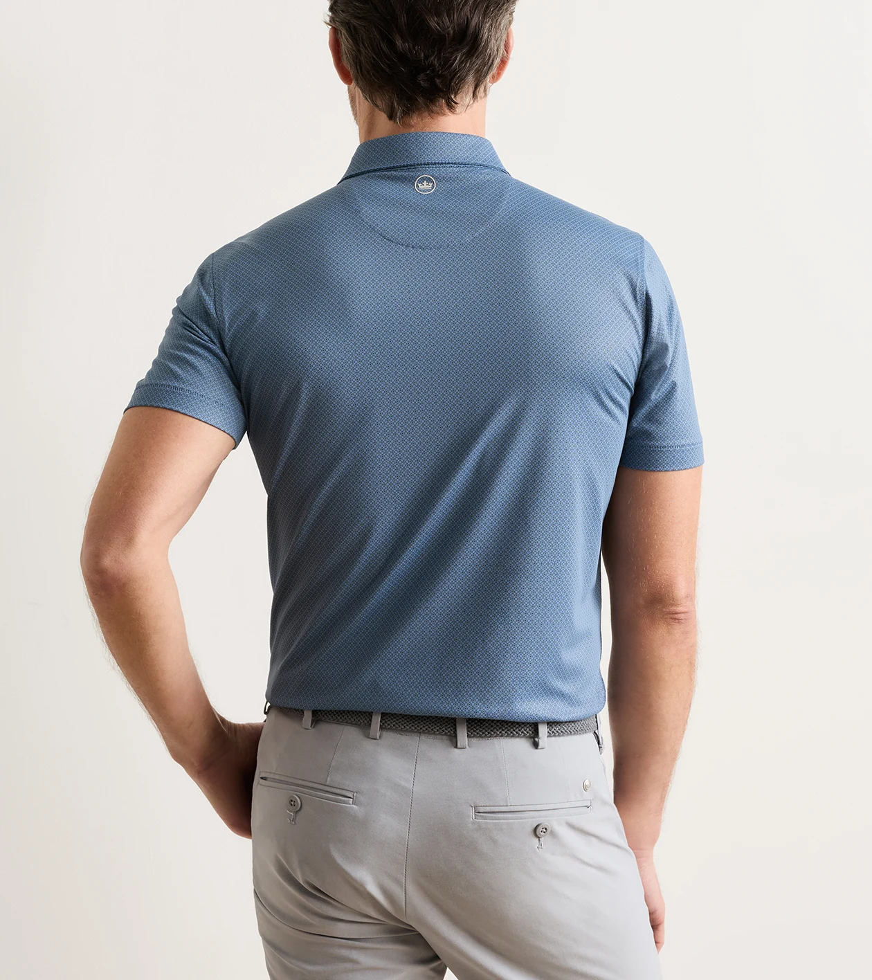 Caldara Performance Jersey Polo in WINDY BLUE - Alternate Image 2