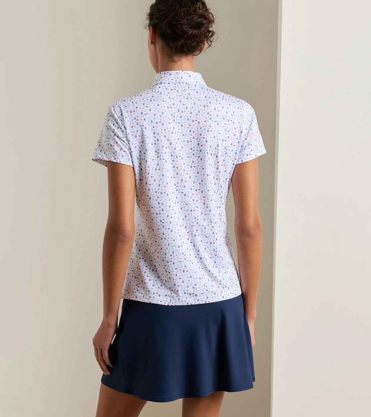 126th U.S. Open Women's Short-Sleeve Performance Polo in White - Alternate Image 2