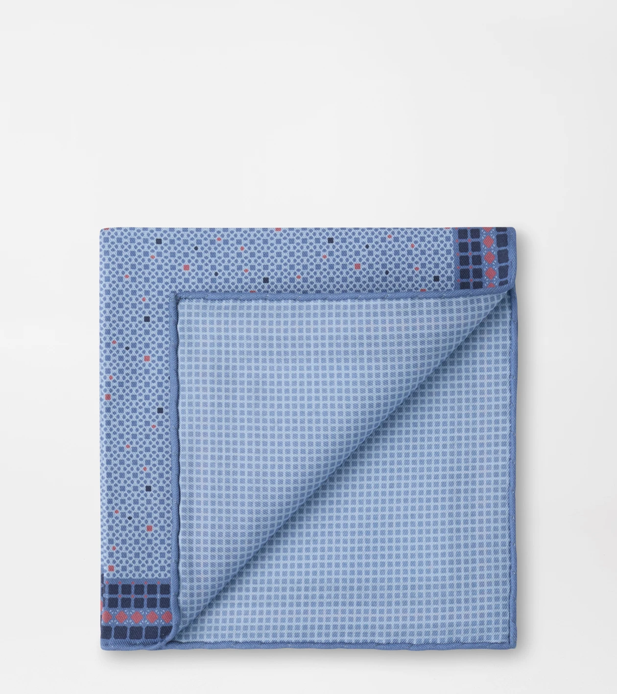 Campania Pocket Square in BLUE PEARL - Alternate Image 2