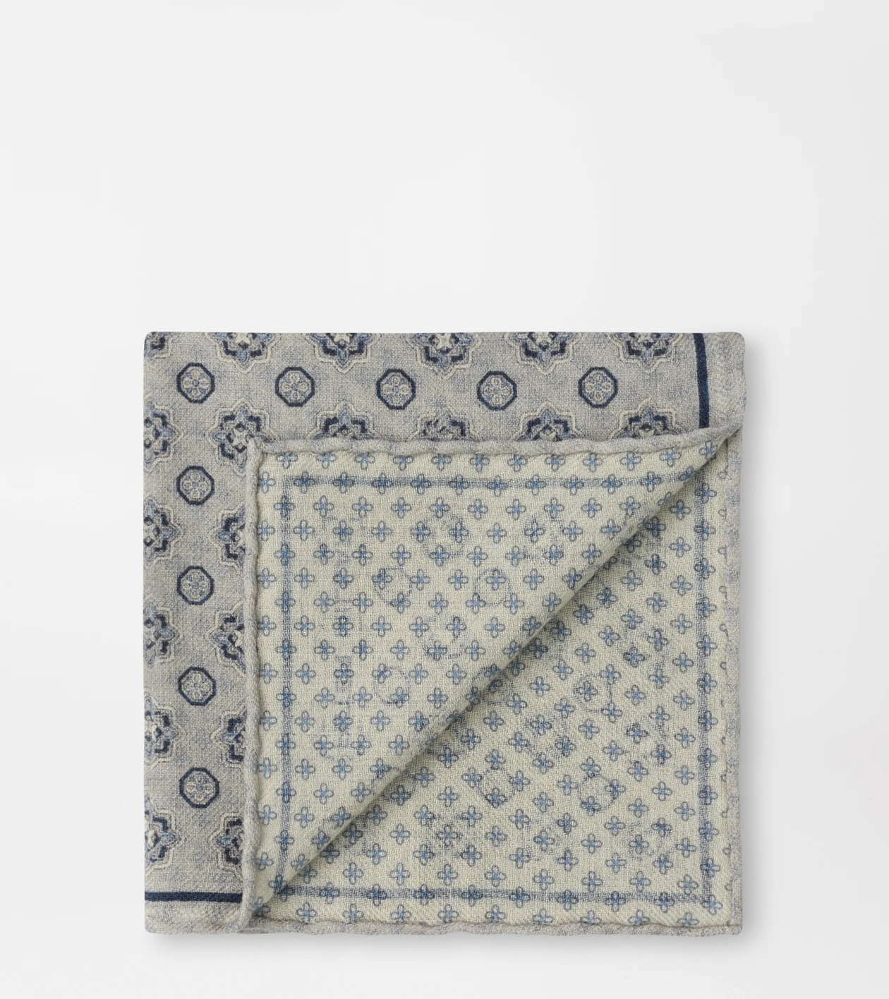 Romero Pocket Square in GREY MIST - Alternate Image 2