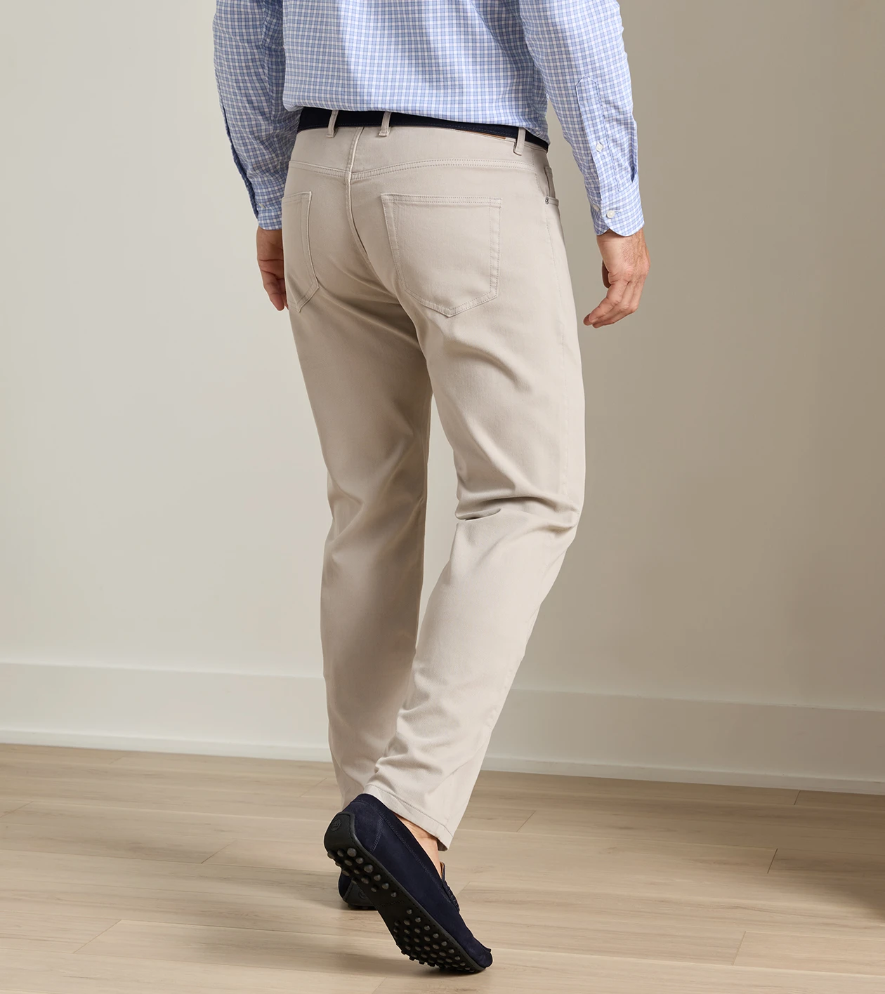 Crown Cotton Canvas Five-Pocket Pant in Battleship Grey - Alternate Image 2