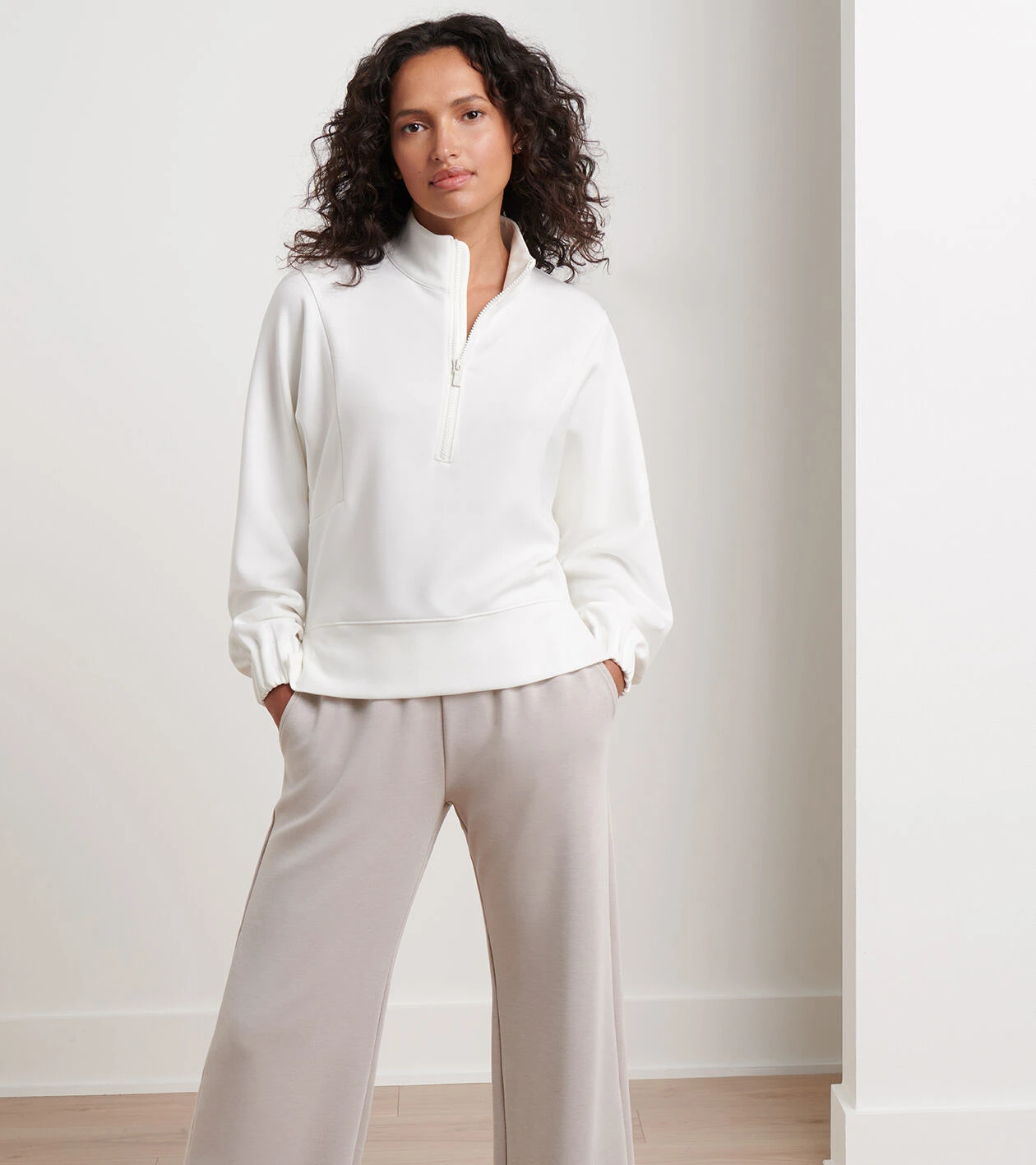 Flora Knit Half-Zip Pullover - Alternate Image 1