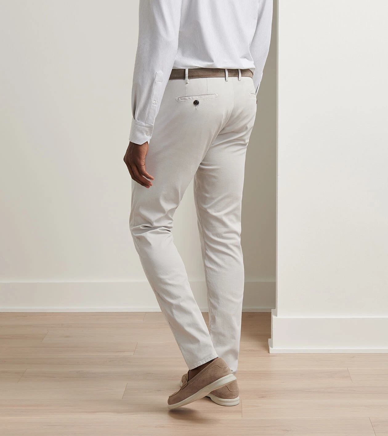 Carlyle Flat Front Chino Trouser - Alternate Image 2