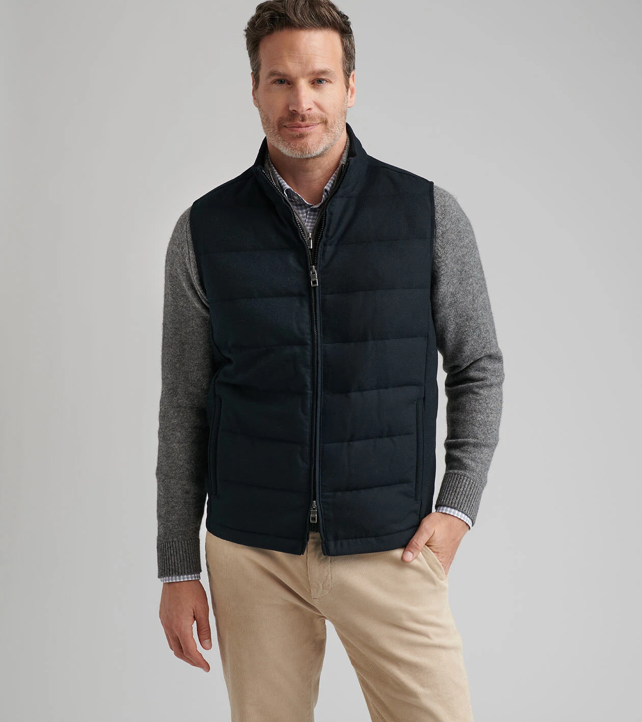 Davos Flannel Vest - Alternate Image 1