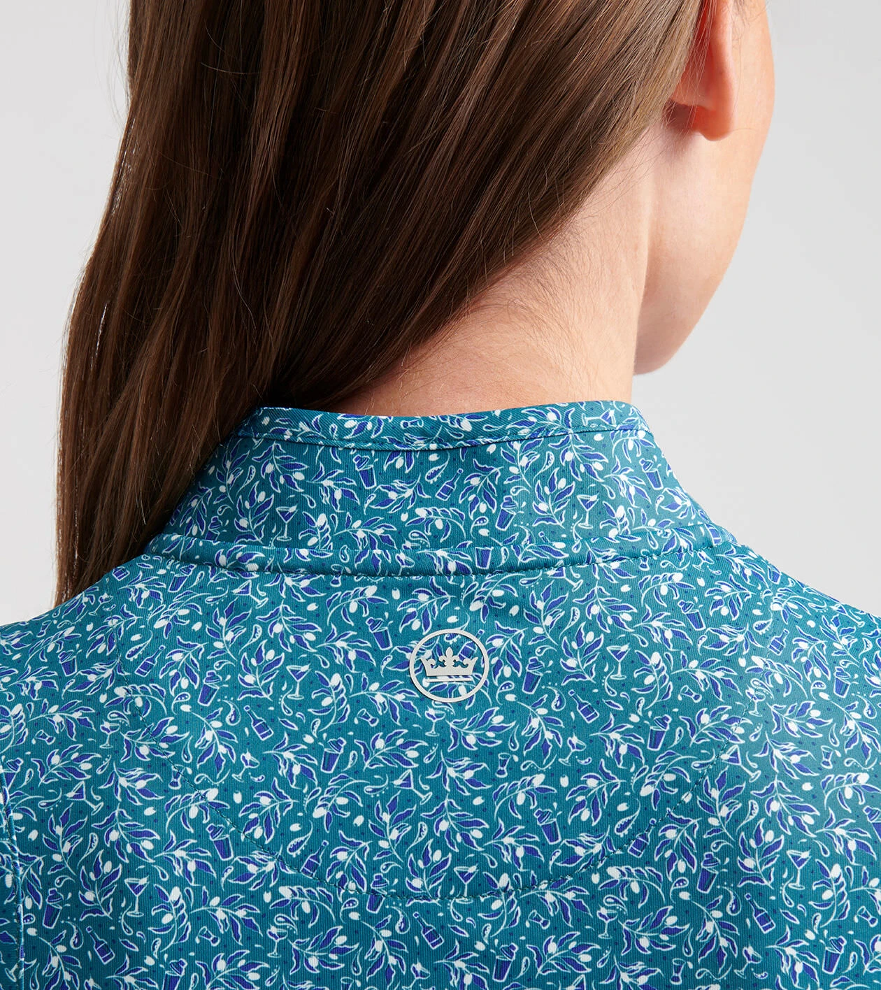 Shirley Garden Soir&eacute;e Sleeveless Zip Polo - Alternate Image 3