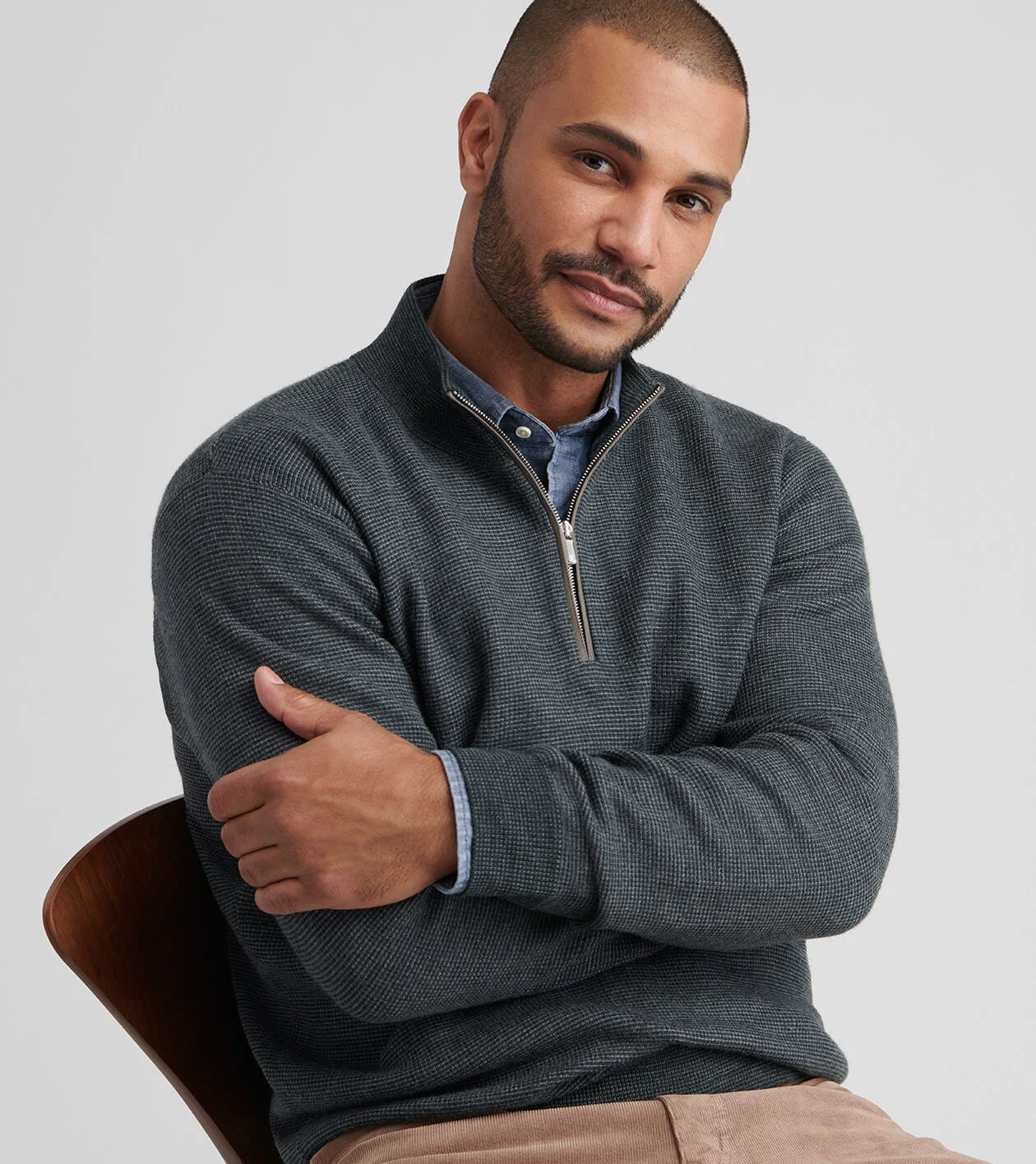 West Quarter-Zip Sweater - Alternate Image 3