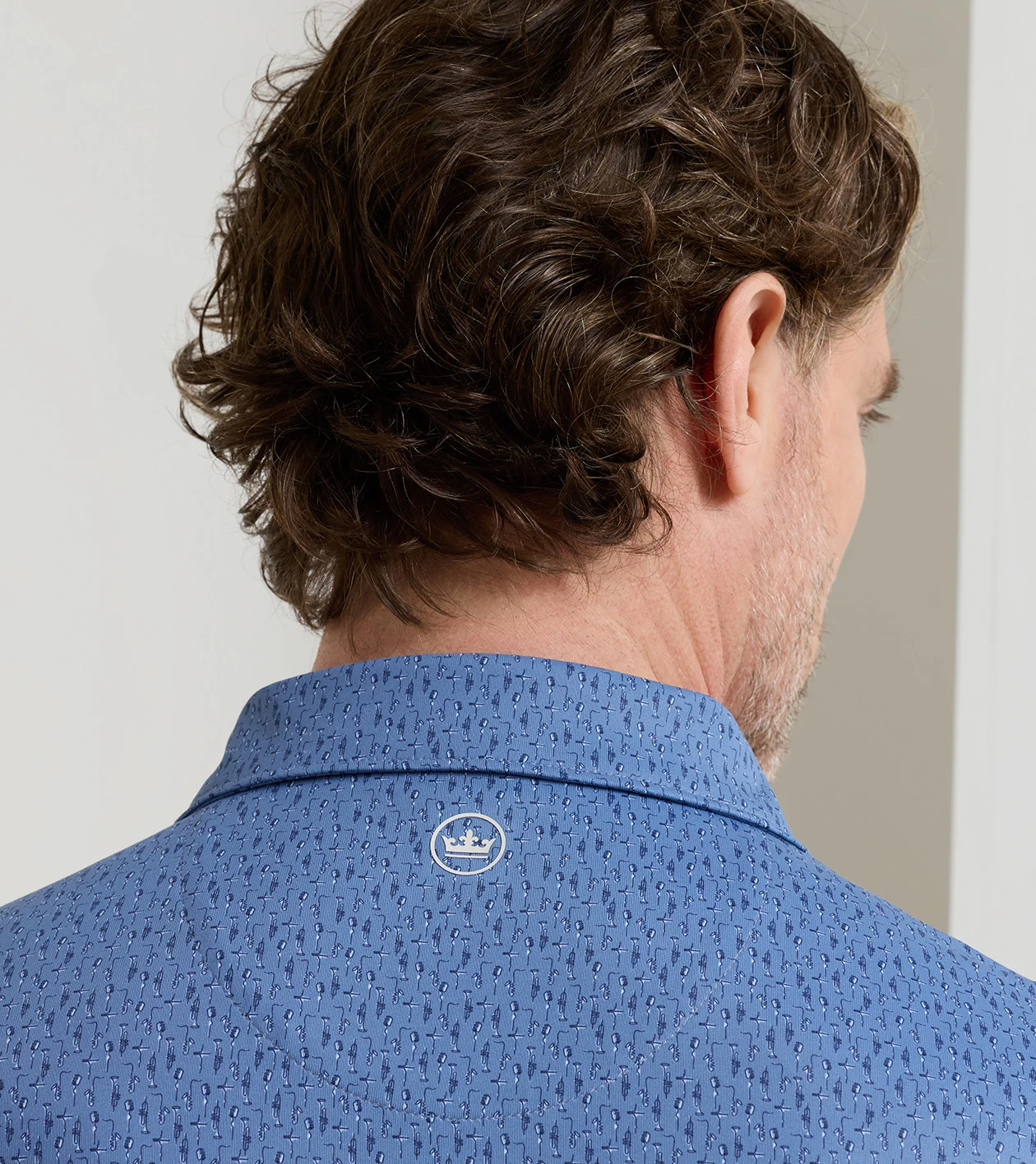 Jazz Club Performance Jersey Polo in STORM - Alternate Image 3