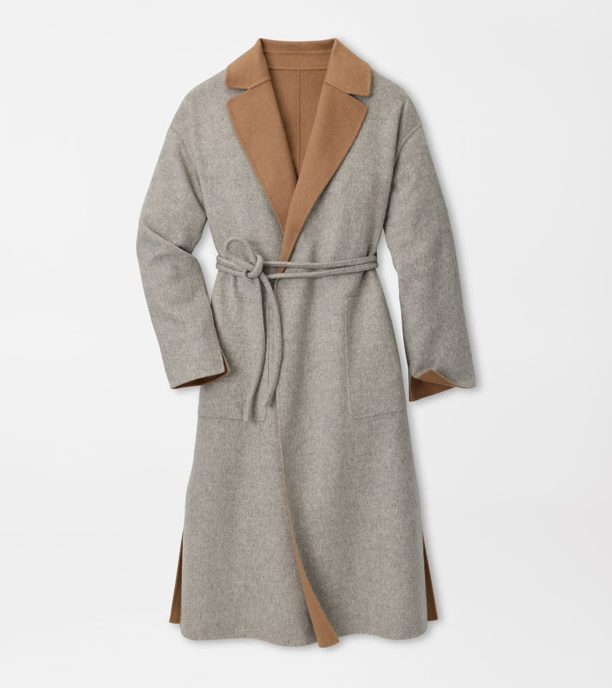 Lauren Reversible Topcoat in WHISPER GREY/CAMEL - Alternate Image 8