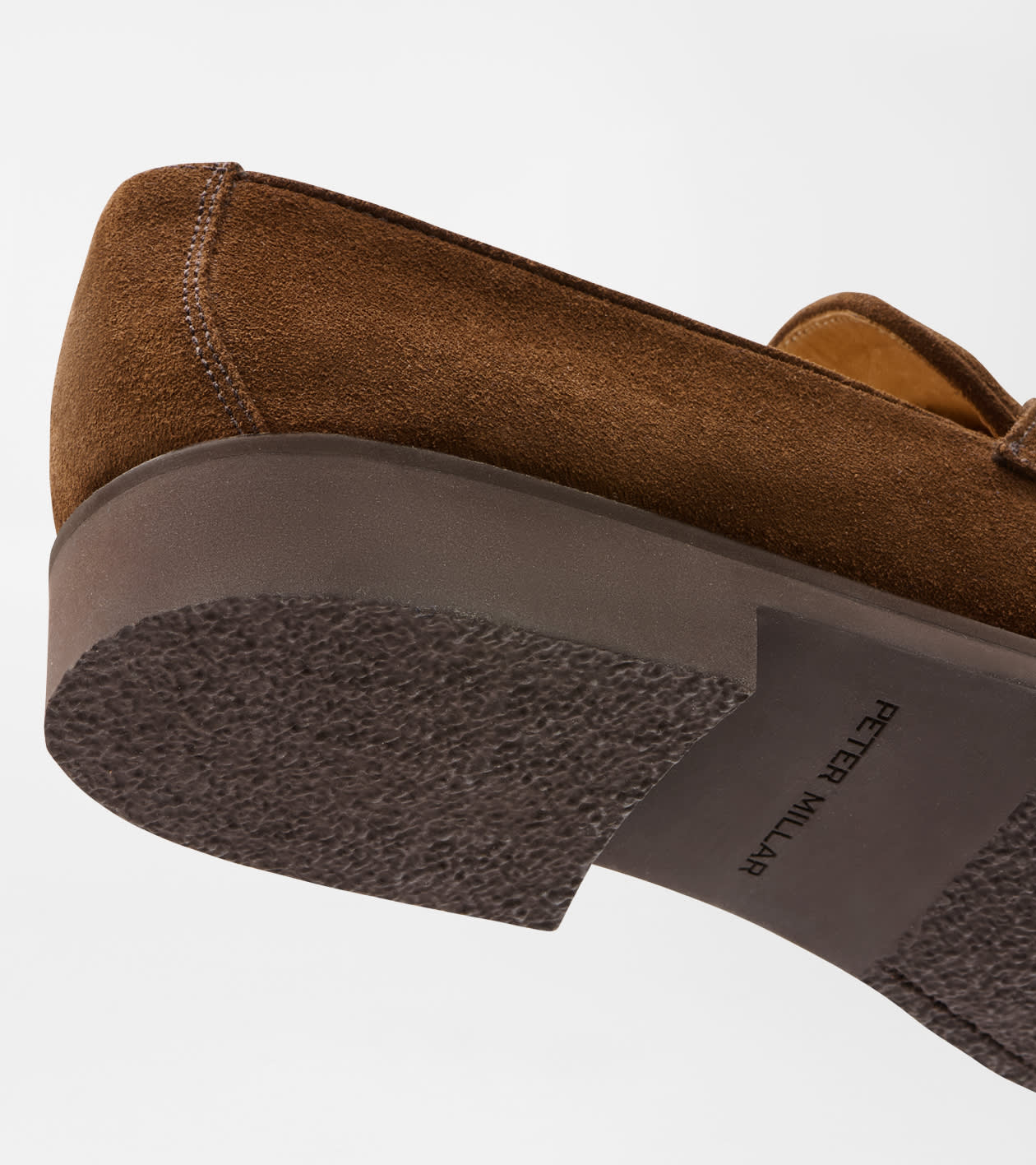 Madison Suede Penny Loafer in WALNUT - Alternate Image 7