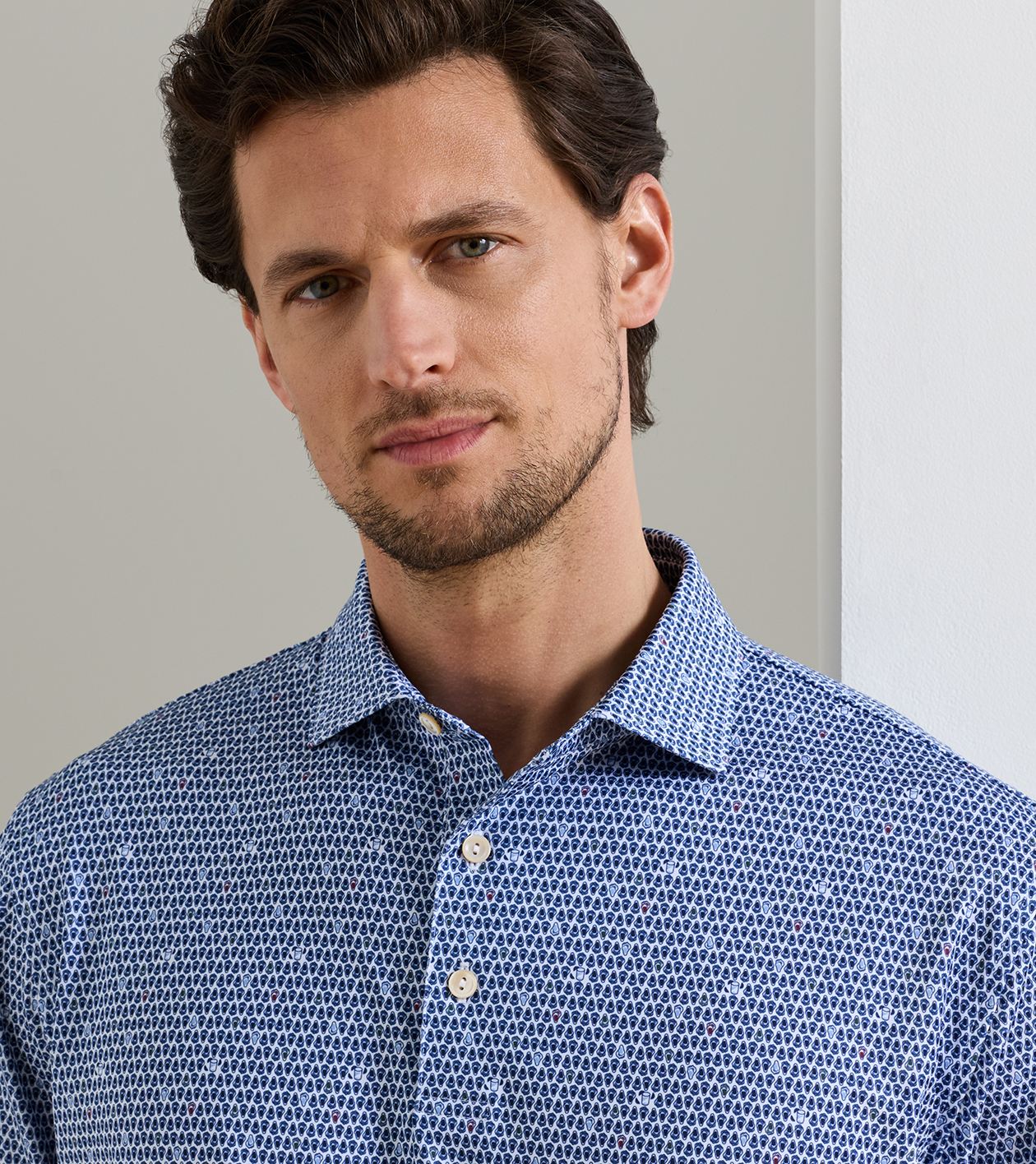 On The Half Shell Performance Jersey Polo in White - Alternate Image 4