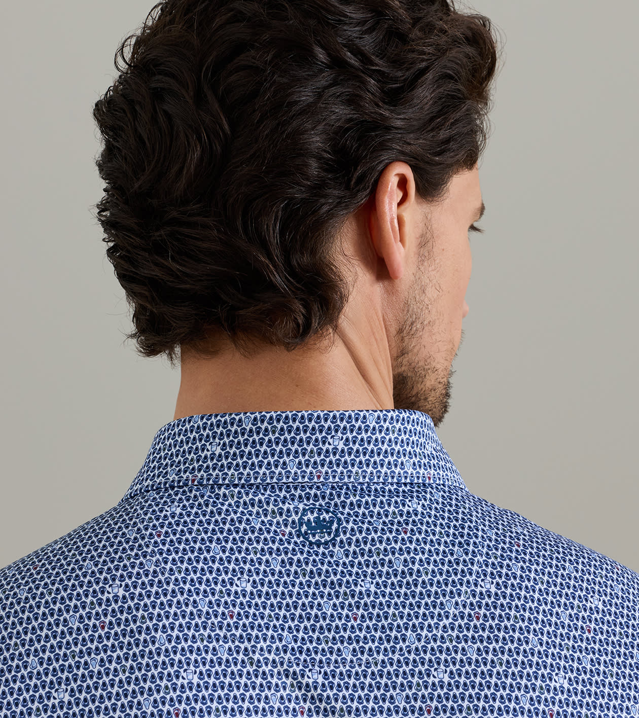 On The Half Shell Performance Jersey Polo in White - Alternate Image 3