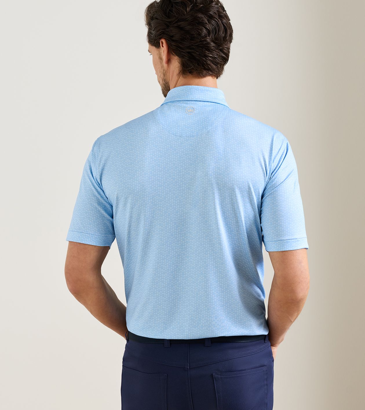 25th Anniversary Performance Jersey Polo in Cottage Blue - Alternate Image 2