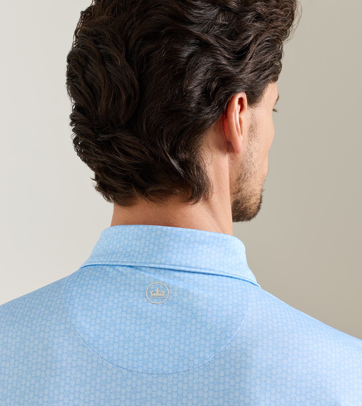 25th Anniversary Performance Jersey Polo in Cottage Blue - Alternate Image 3