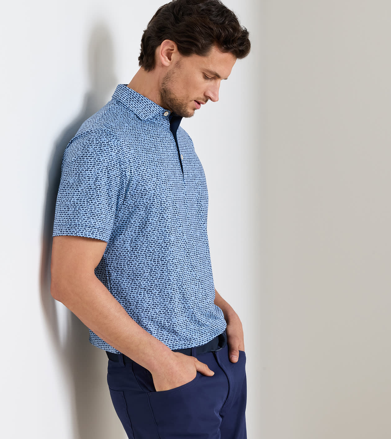 Off-Road Performance Jersey Polo in LAKESIDE - Alternate Image 1