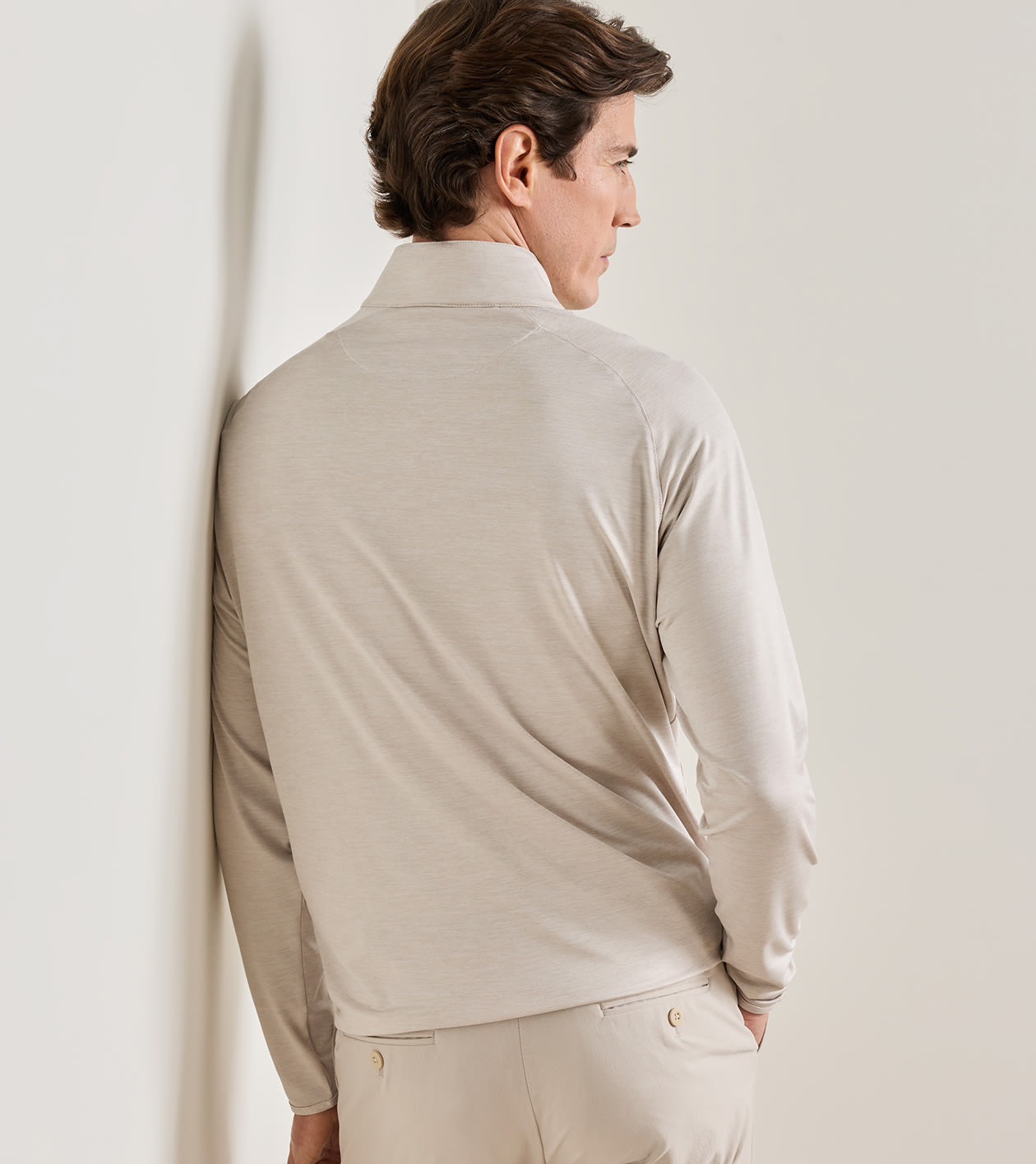 Stealth Performance Quarter-Zip in GREY MIST - Alternate Image 2