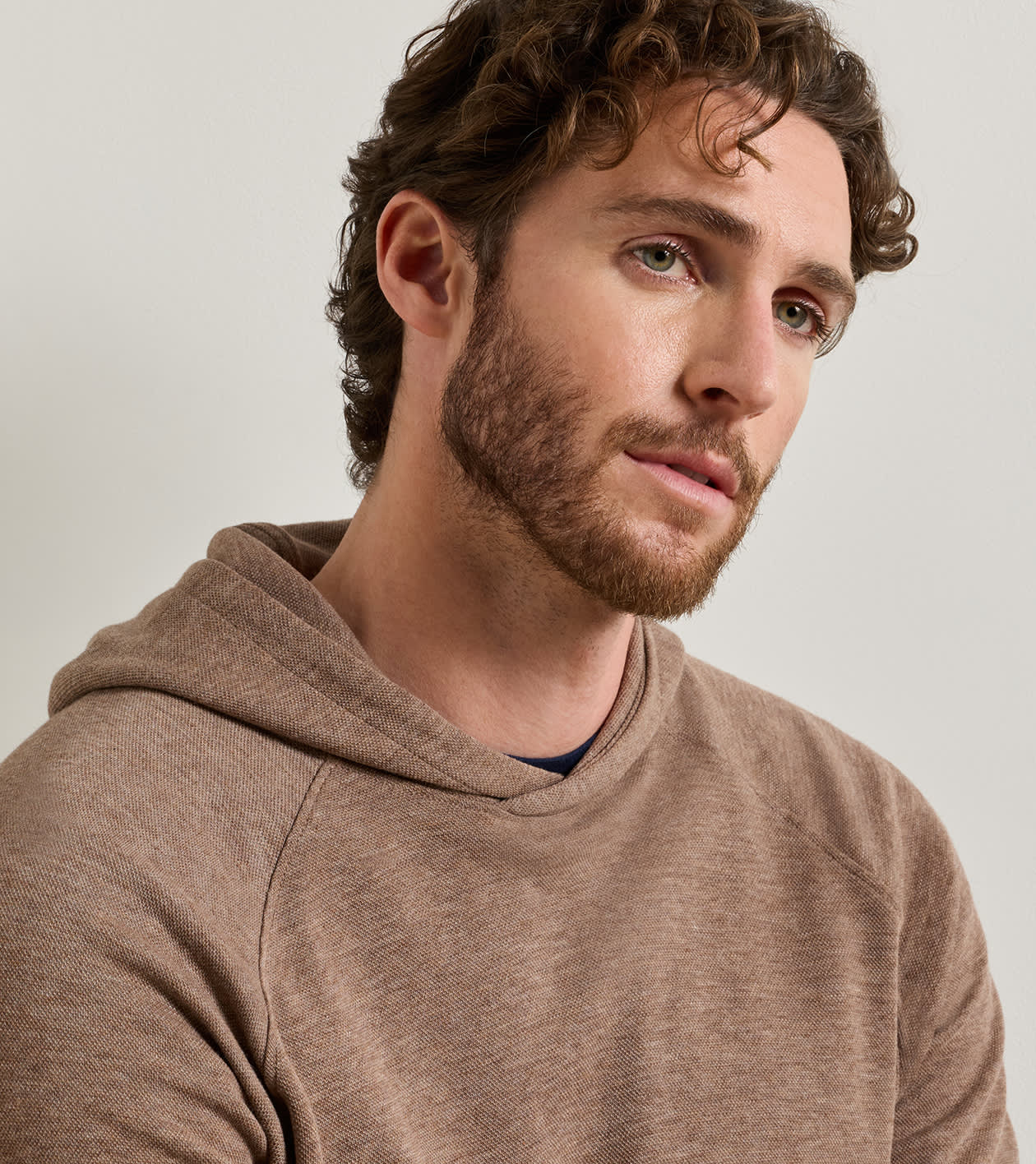 Crown Comfort Knit Hoodie in SAWGRASS - Alternate Image 3