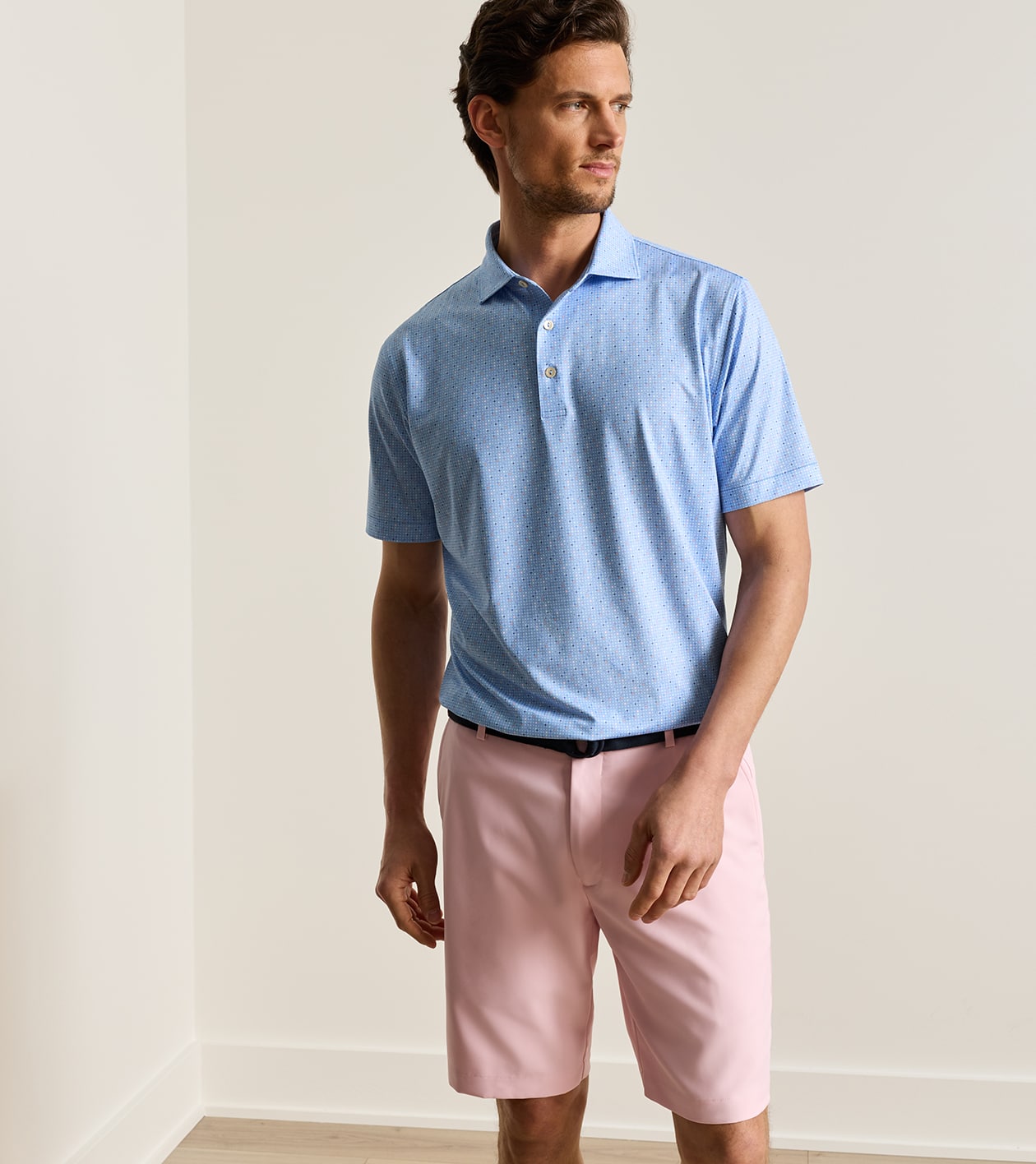 Rivington Performance Jersey Polo in Estate Blue - Alternate Image 1