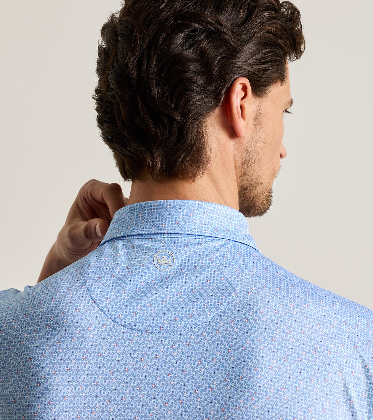 Rivington Performance Jersey Polo in Estate Blue - Alternate Image 3