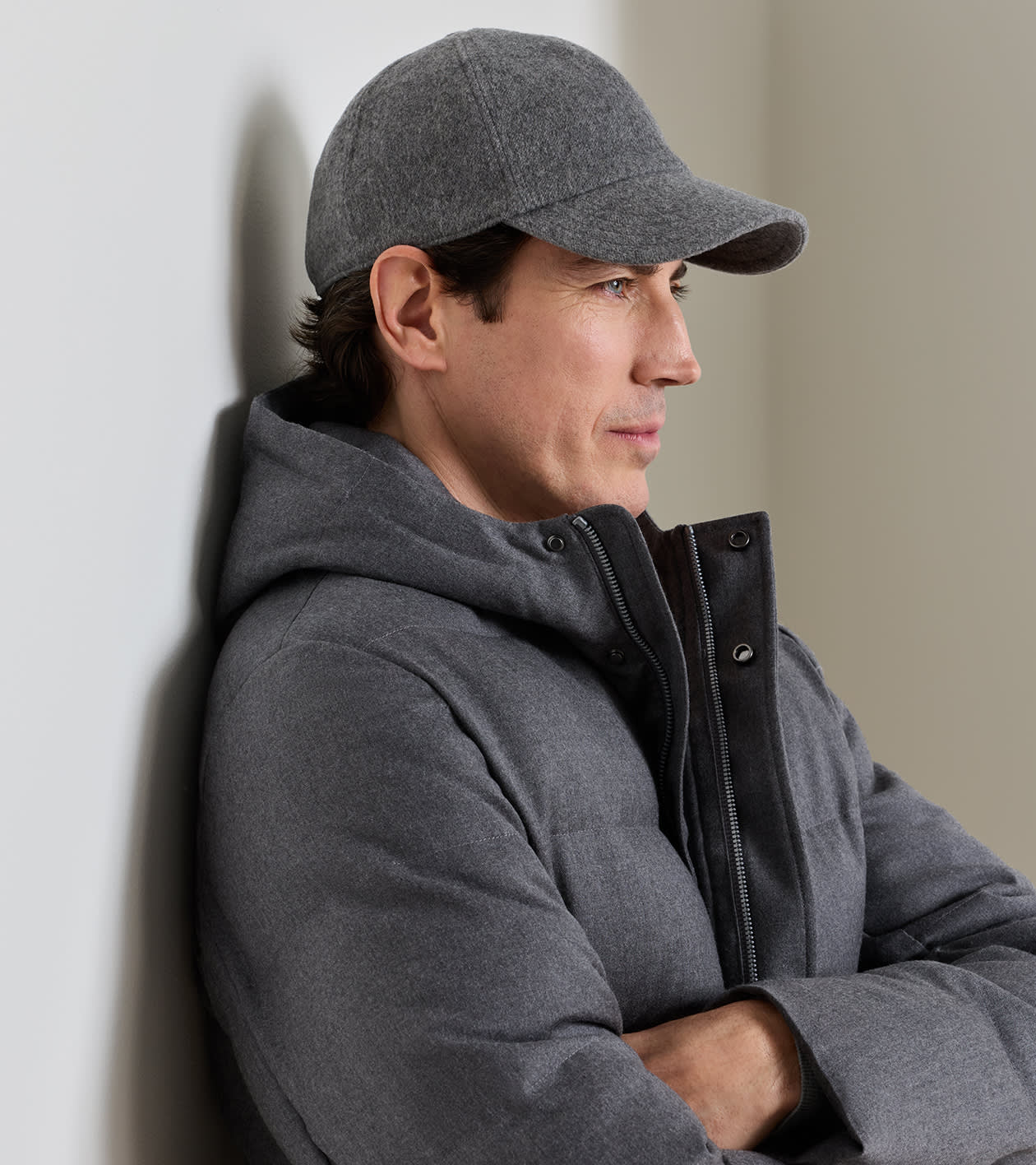 Tempest Cashmere Hat in Argento - Alternate Image 1