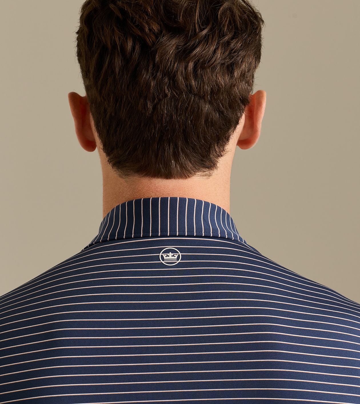 Oaks Performance Jersey Polo in Navy - Alternate Image 3