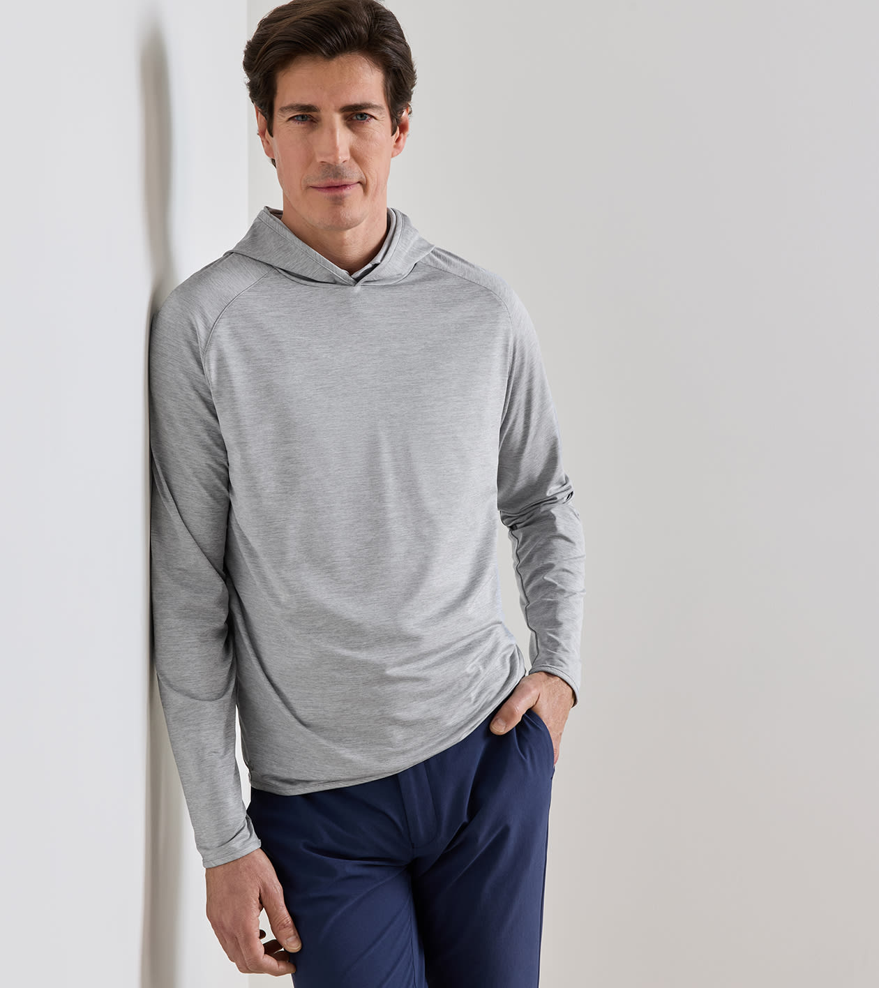 Stealth Performance Hoodie in Gale Grey - Alternate Image 1