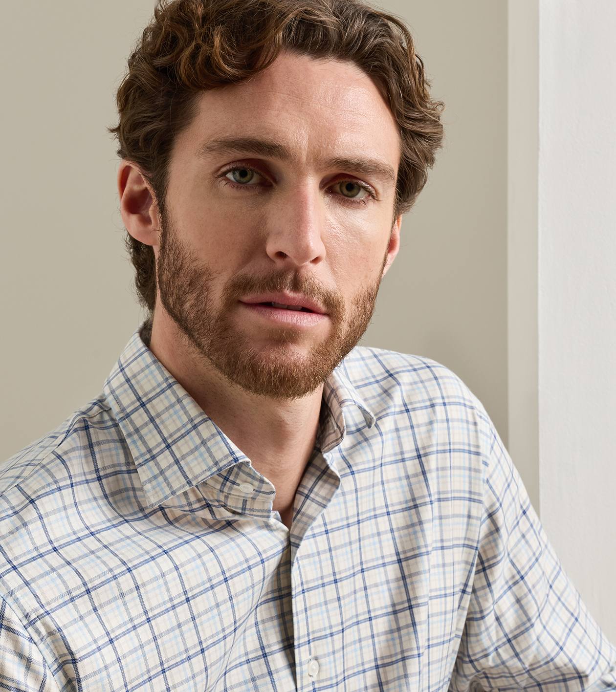 Wyatt Crown Soft Twill Sport Shirt in Multi - Alternate Image 3