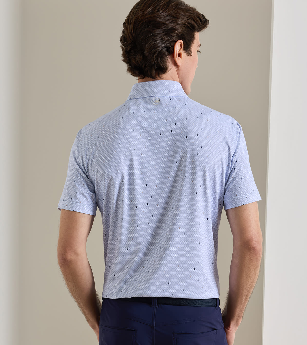 Sands Of Time Performance Jersey Polo in ALICE BLUE - Alternate Image 2