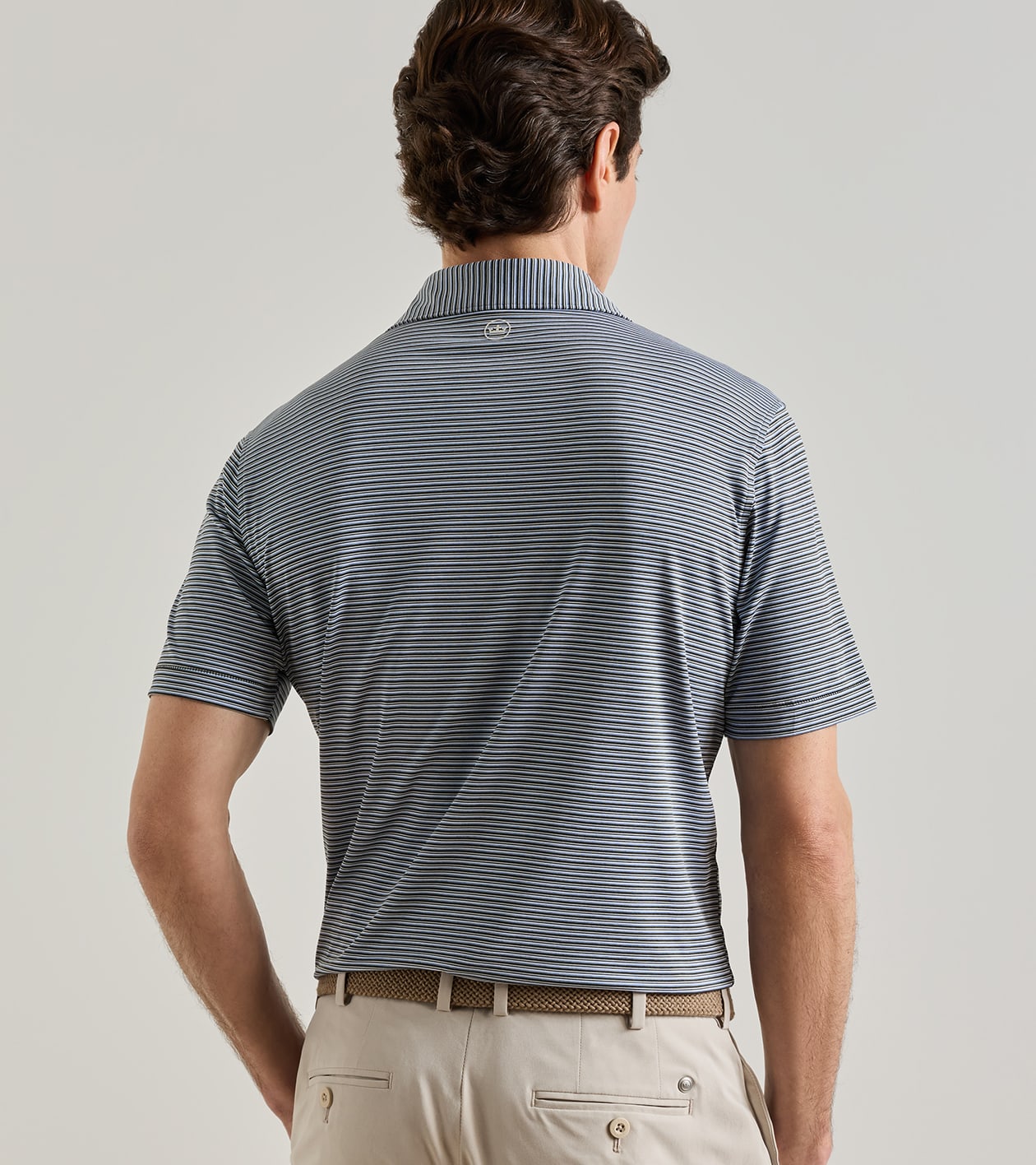 Timbre Performance Jersey Polo in Dark Olive - Alternate Image 2