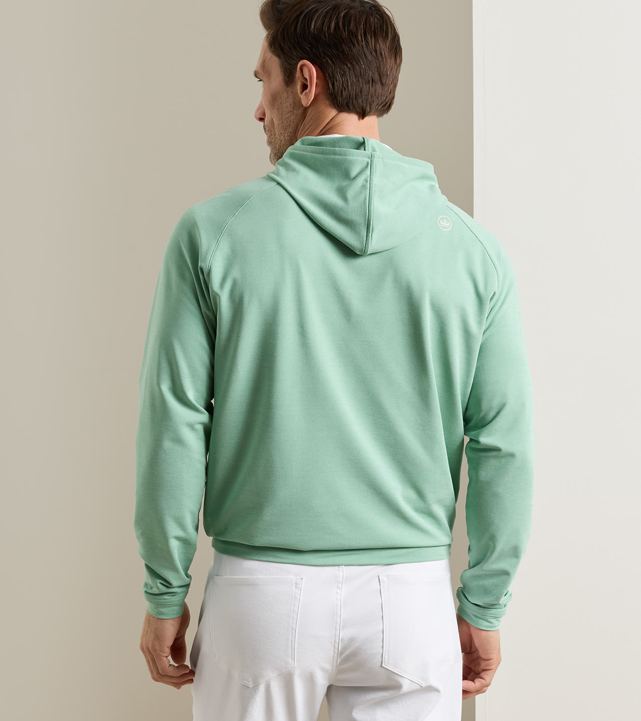 Pine Performance Hoodie in FRESH MINT - Alternate Image 2