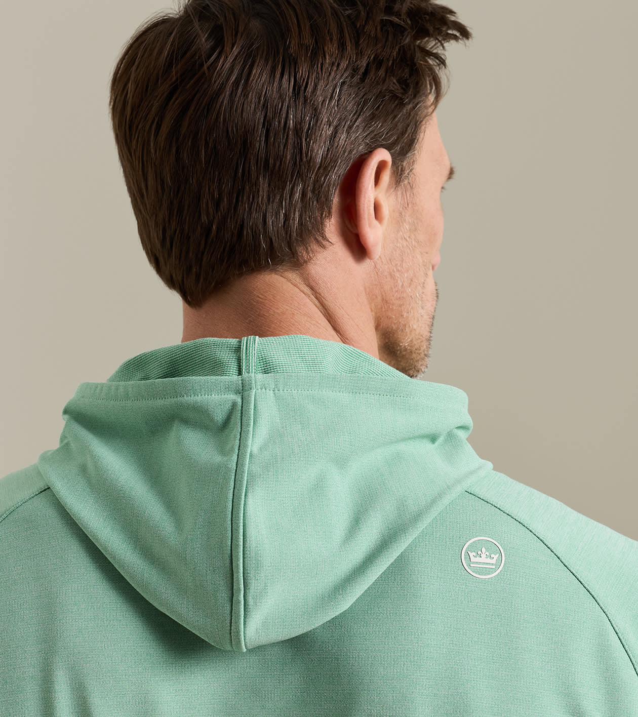 Pine Performance Hoodie in FRESH MINT - Alternate Image 3