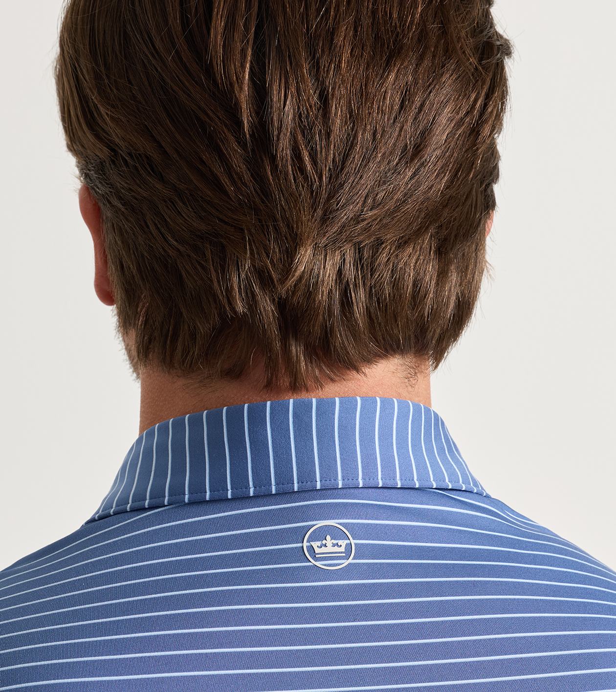 Oaks Performance Jersey Polo in BALI BLUE - Alternate Image 3