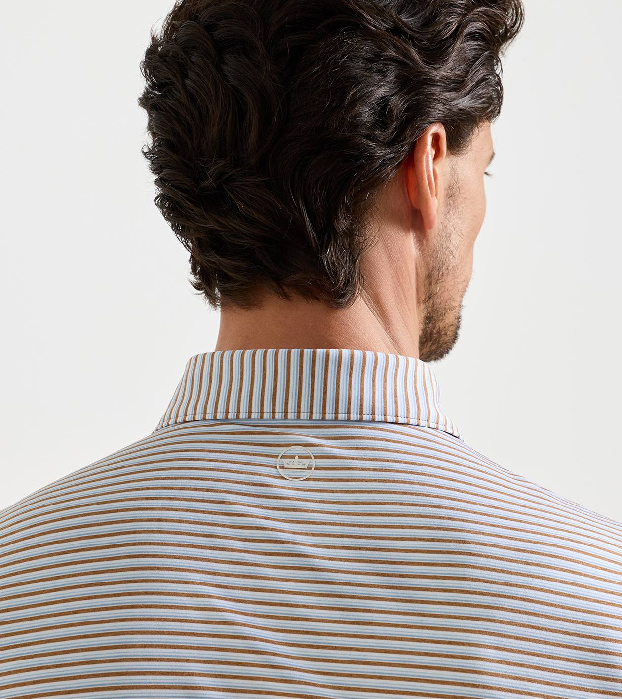 Brooks Performance Jersey Polo in Dark Amber - Alternate Image 2