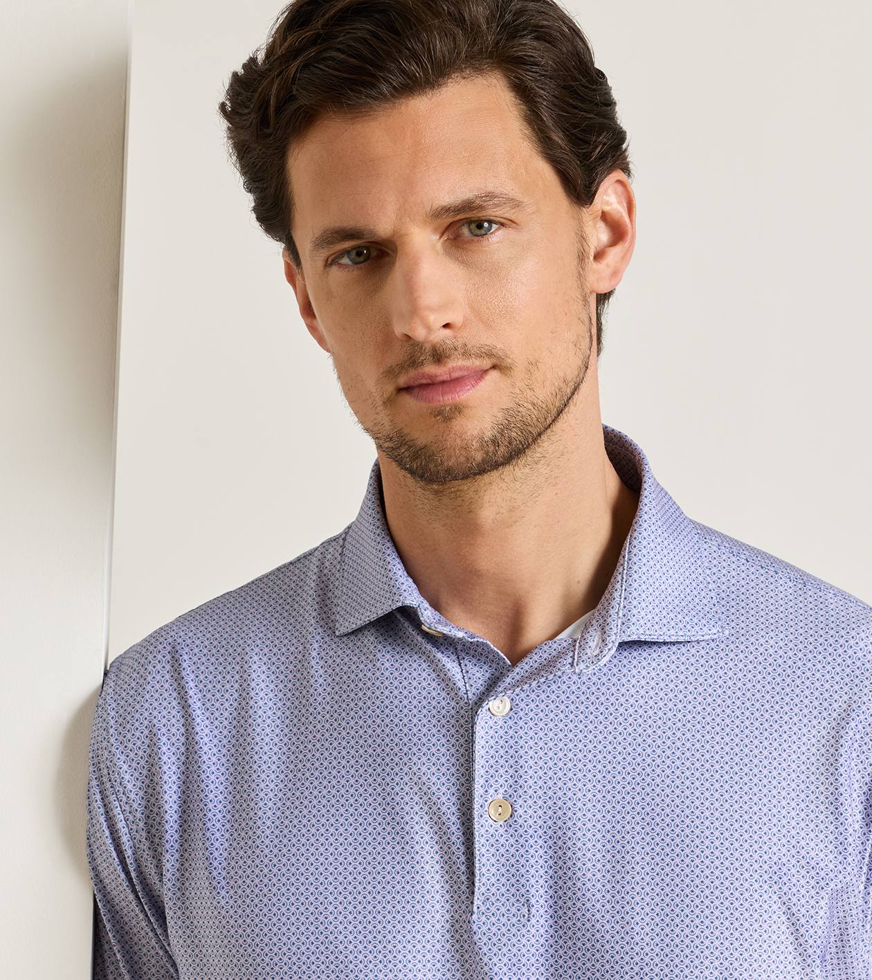 Rambla Performance Jersey Polo in GARDEN VIOLET - Alternate Image 4