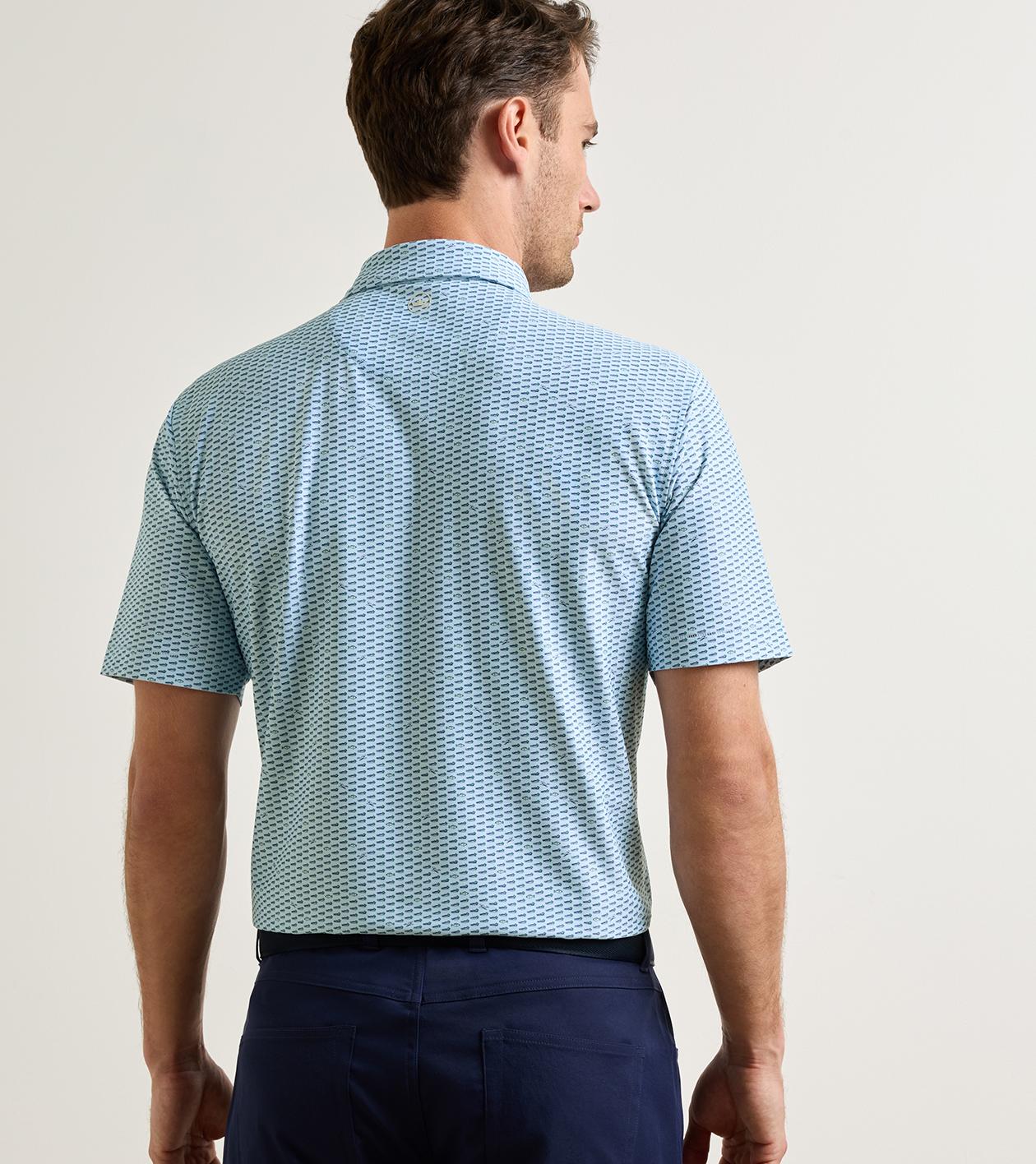 Duck Season Performance Mesh Polo in PALE BLUE - Alternate Image 2