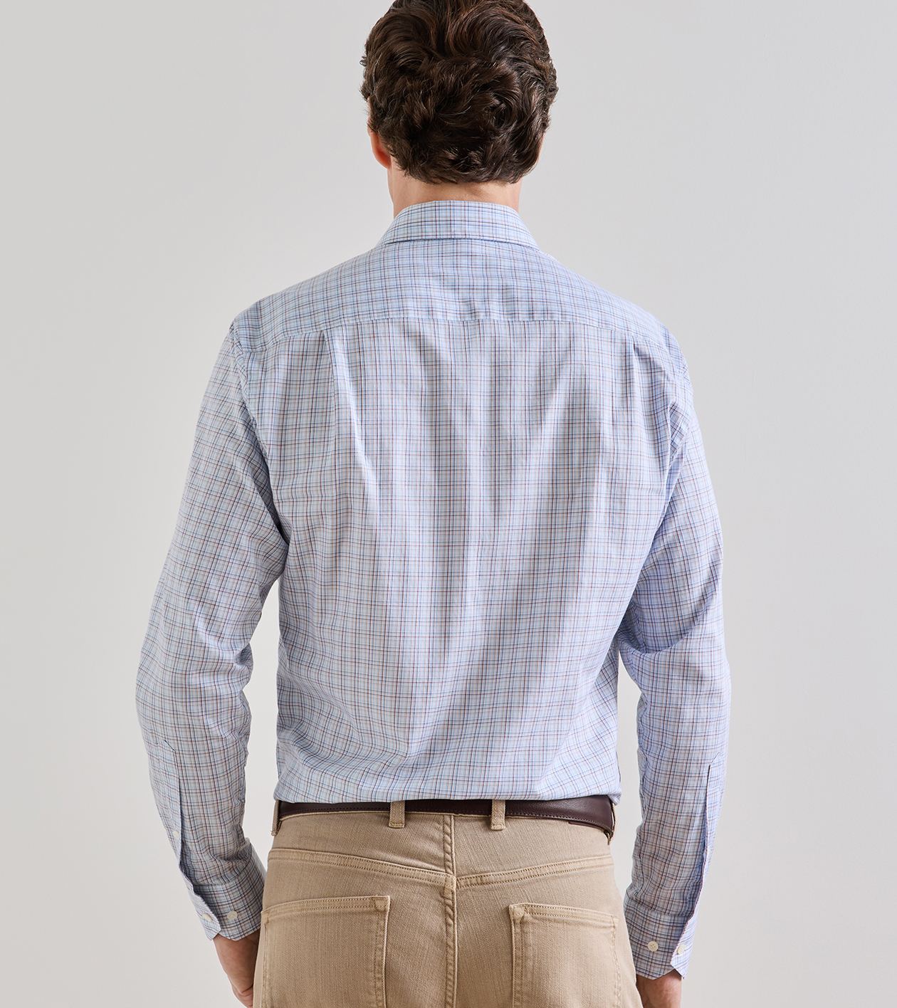Amos Cotton Sport Shirt in WHITEHAVEN BLUE - Alternate Image 2