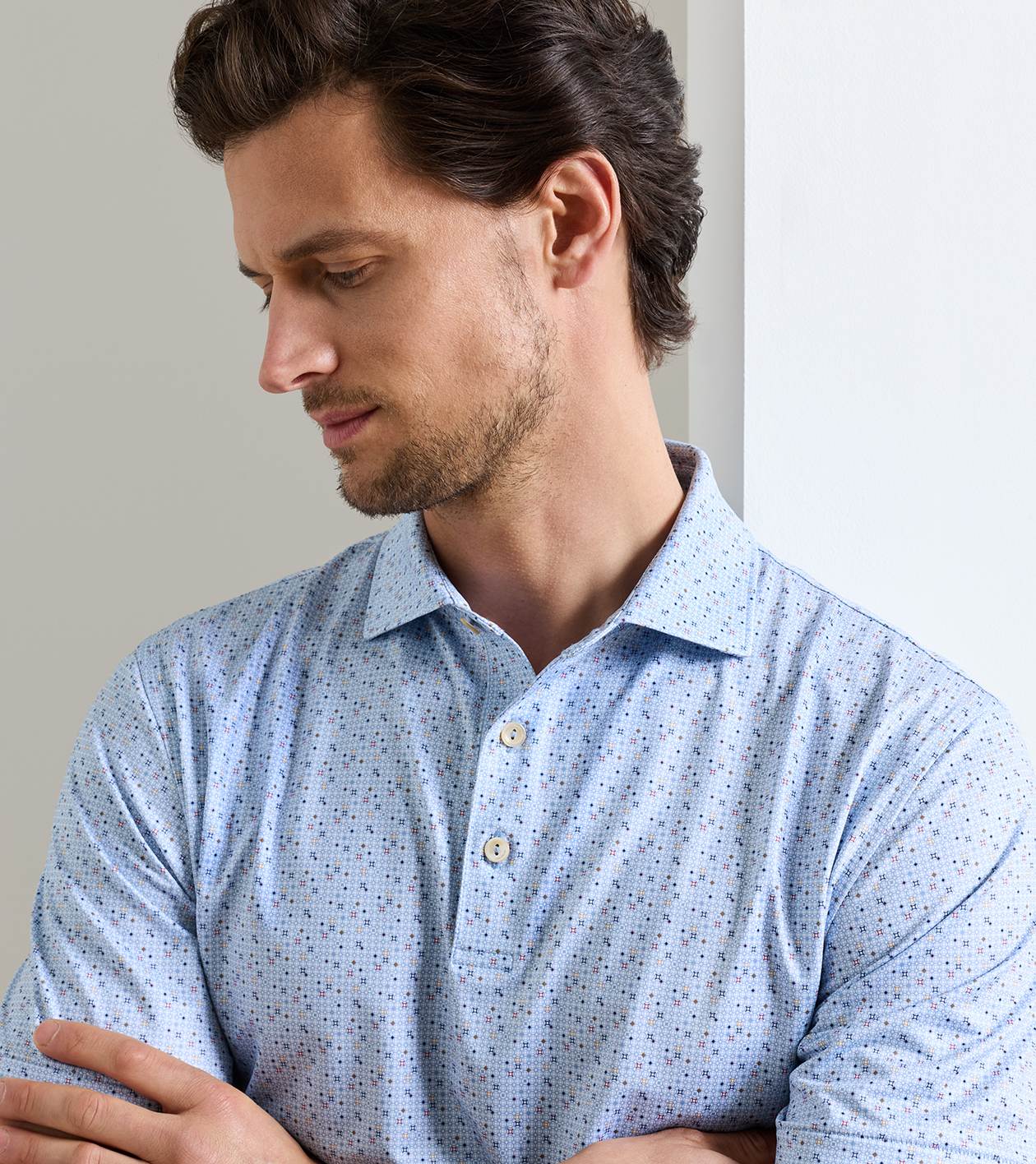Rivington Performance Jersey Polo in LAKESIDE - Alternate Image 4