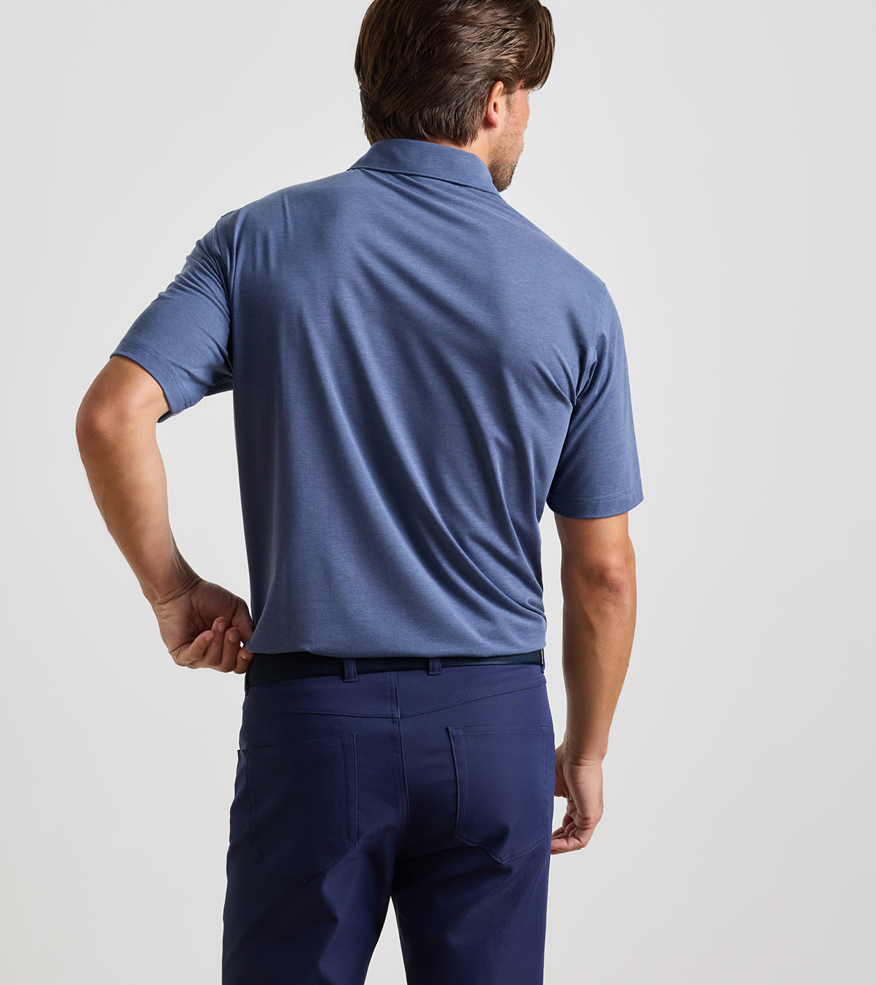 ETC Performance Jersey Polo in BALI BLUE - Alternate Image 2