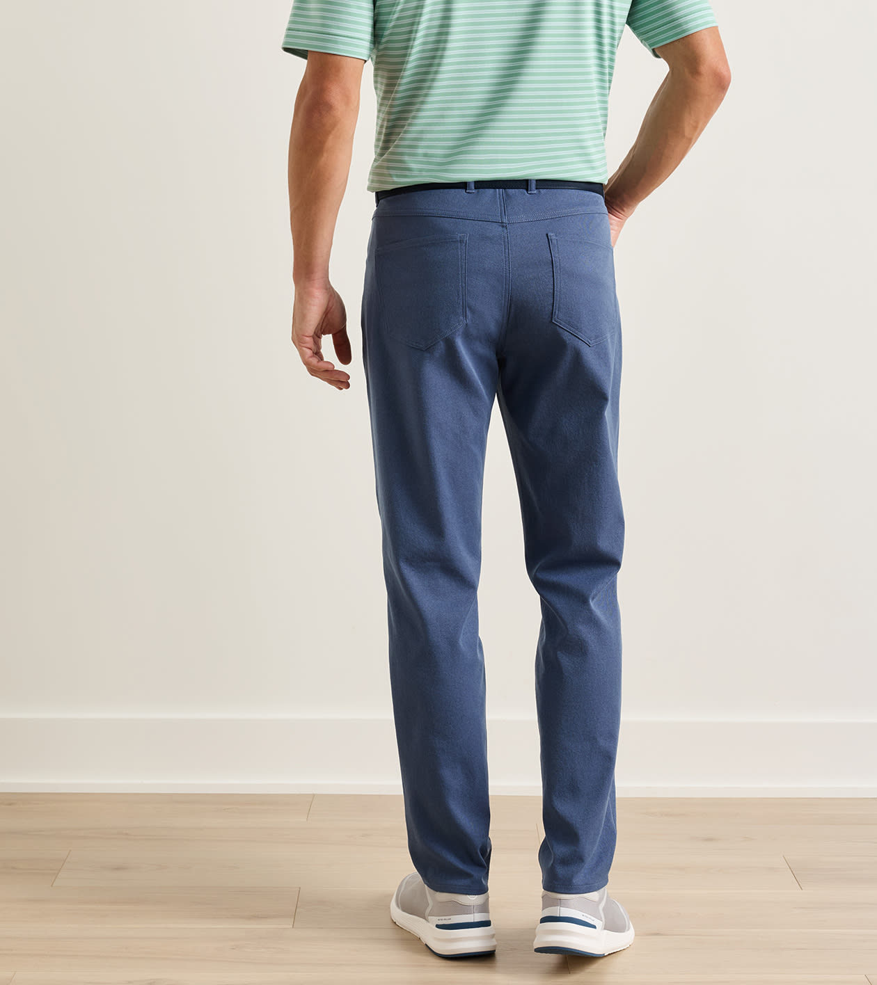 eb66 Melange Performance Five-Pocket Pant in SOFT NAVY - Alternate Image 2
