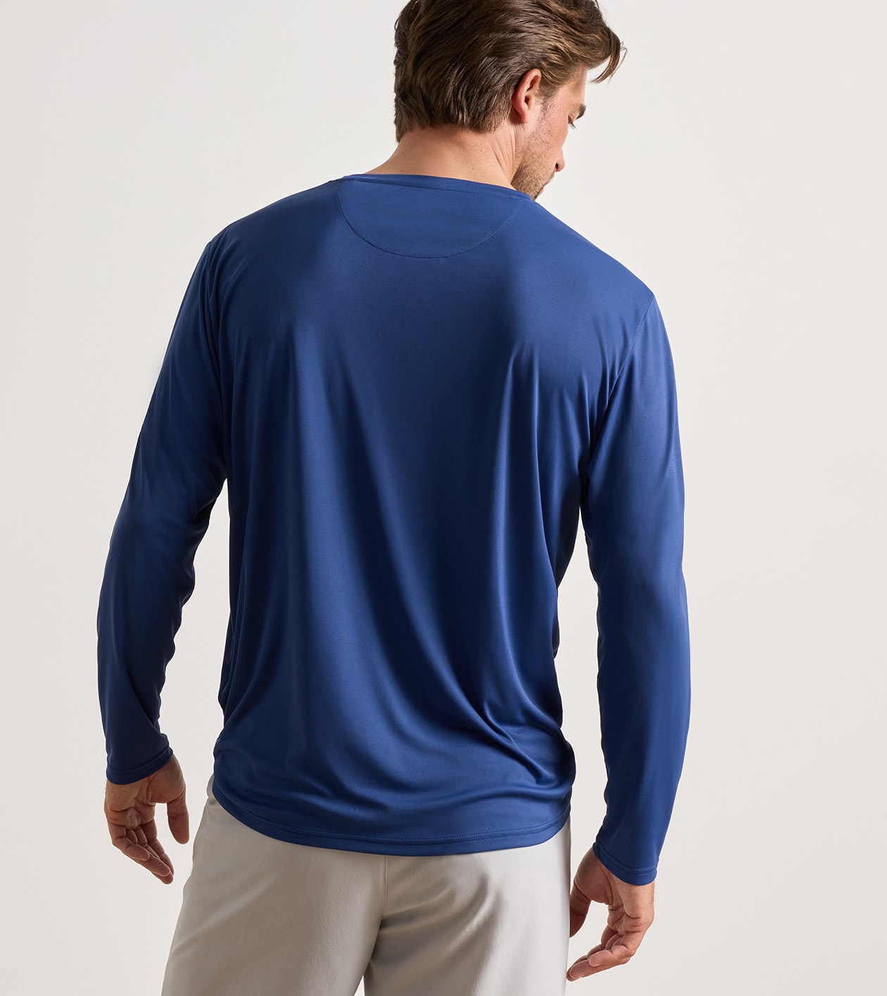 Featherweight Long-Sleeve Performance Sun Shirt in Sport Navy - Alternate Image 2