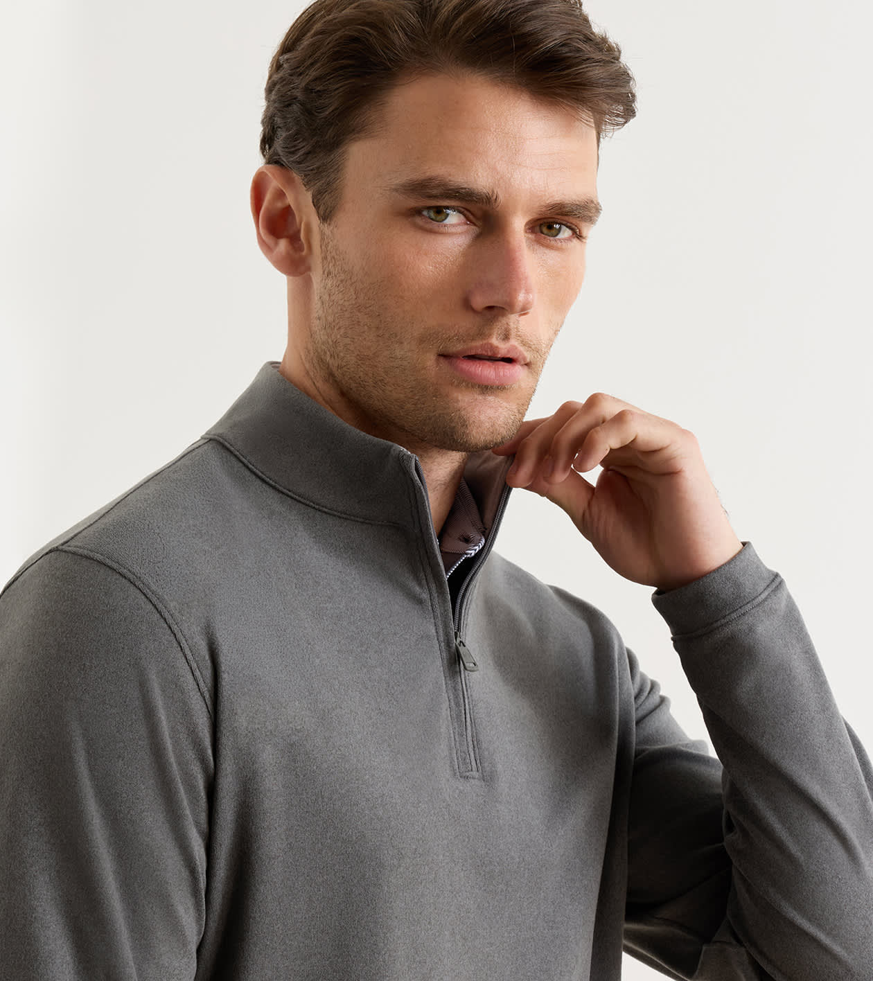 Ardent Air Performance Quarter-Zip in Iron - Alternate Image 4