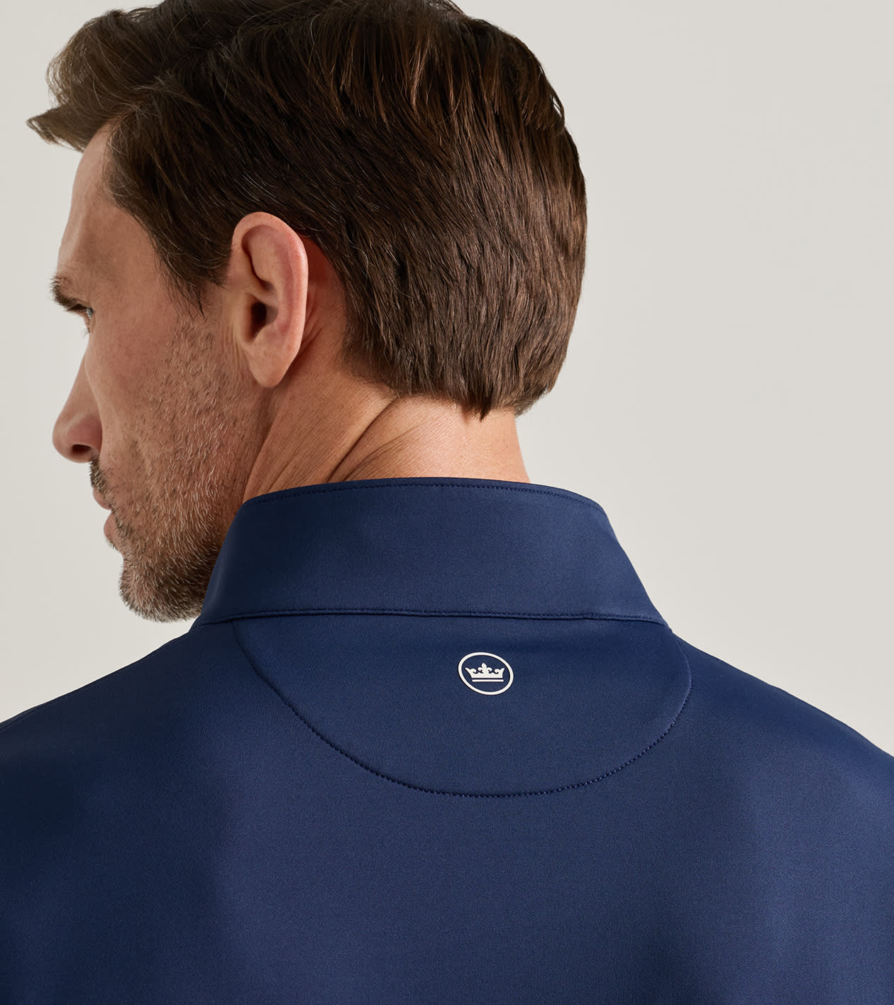 Perth Performance Quarter-Zip in Navy - Alternate Image 3