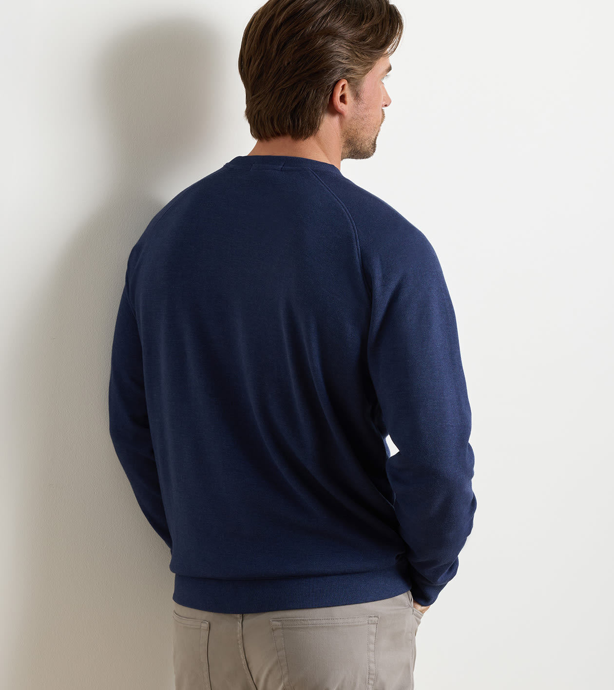 Crown Comfort Knit Crew in Navy - Alternate Image 2