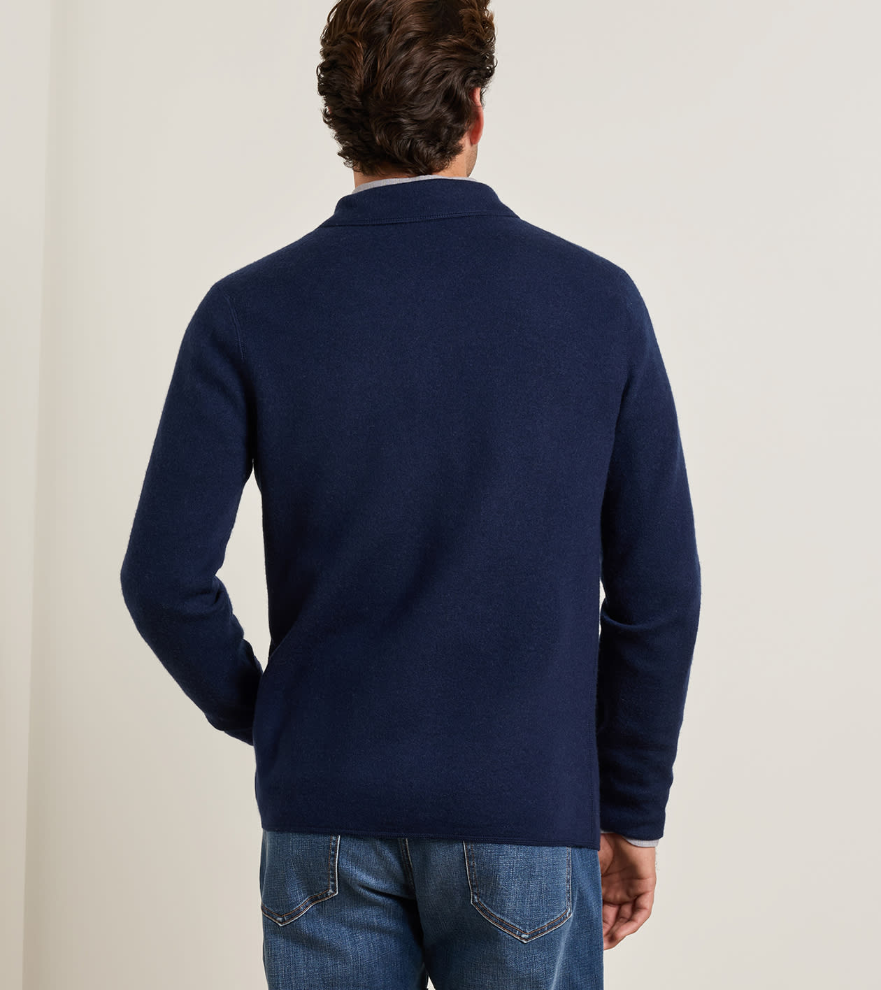 Carson Sweater Chore Coat in Navy - Alternate Image 2