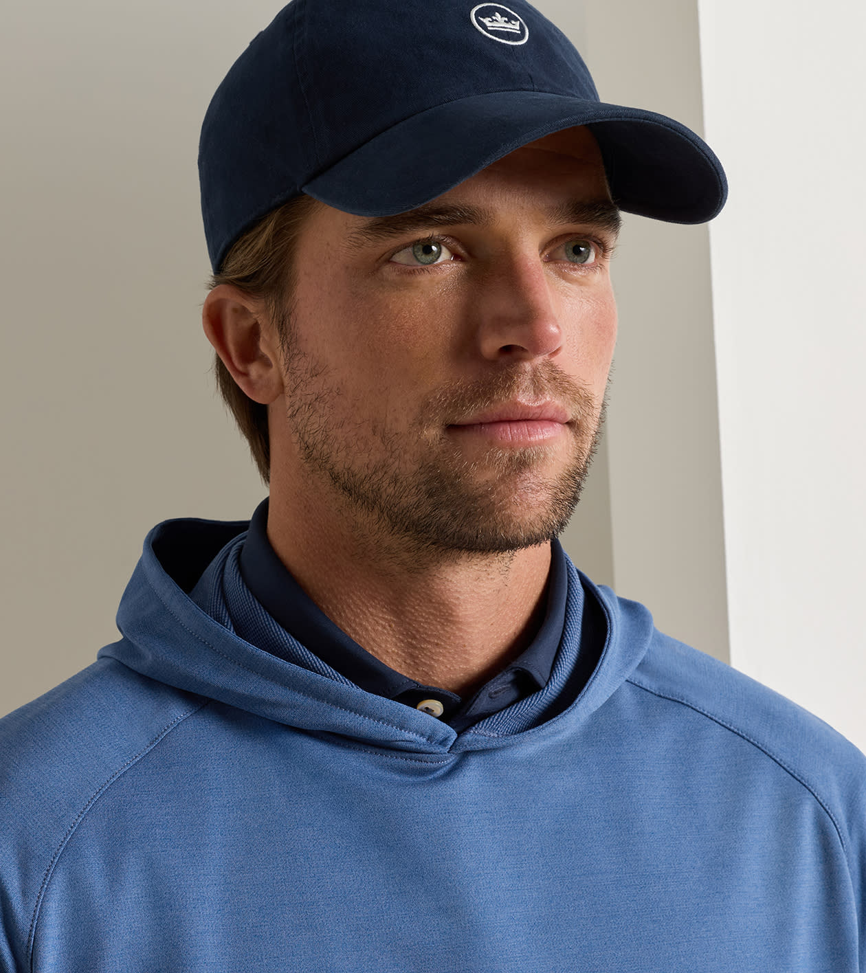 Pine Performance Hoodie in Sport Navy - Alternate Image 4