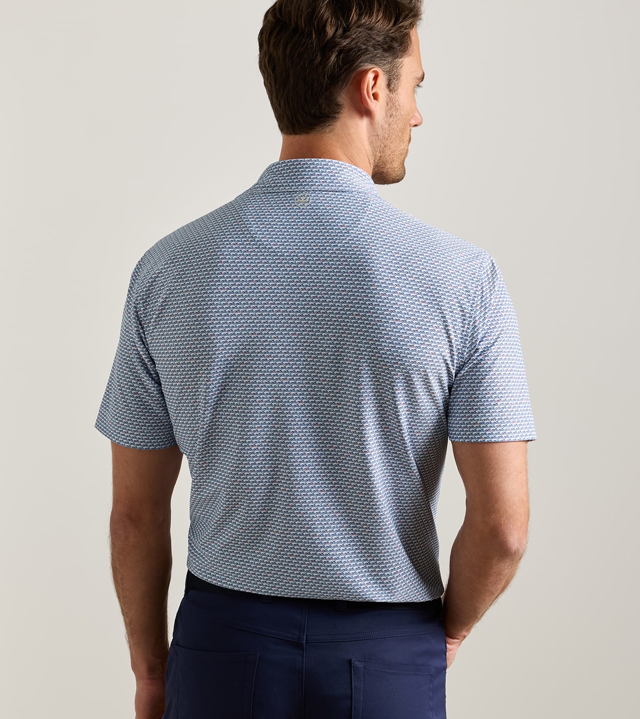 Motorcycle Performance Mesh Polo in White - Alternate Image 2