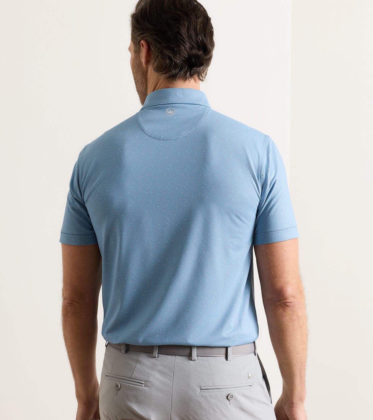 Campania Performance Jersey Polo in WINDY BLUE - Alternate Image 1